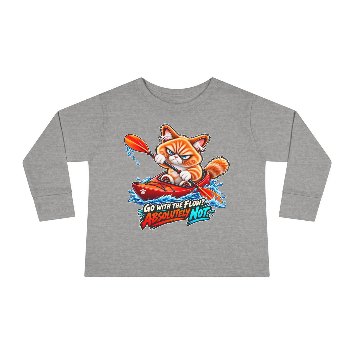 Kayaking - Mildly Feral - Toddler Long Sleeve Tee