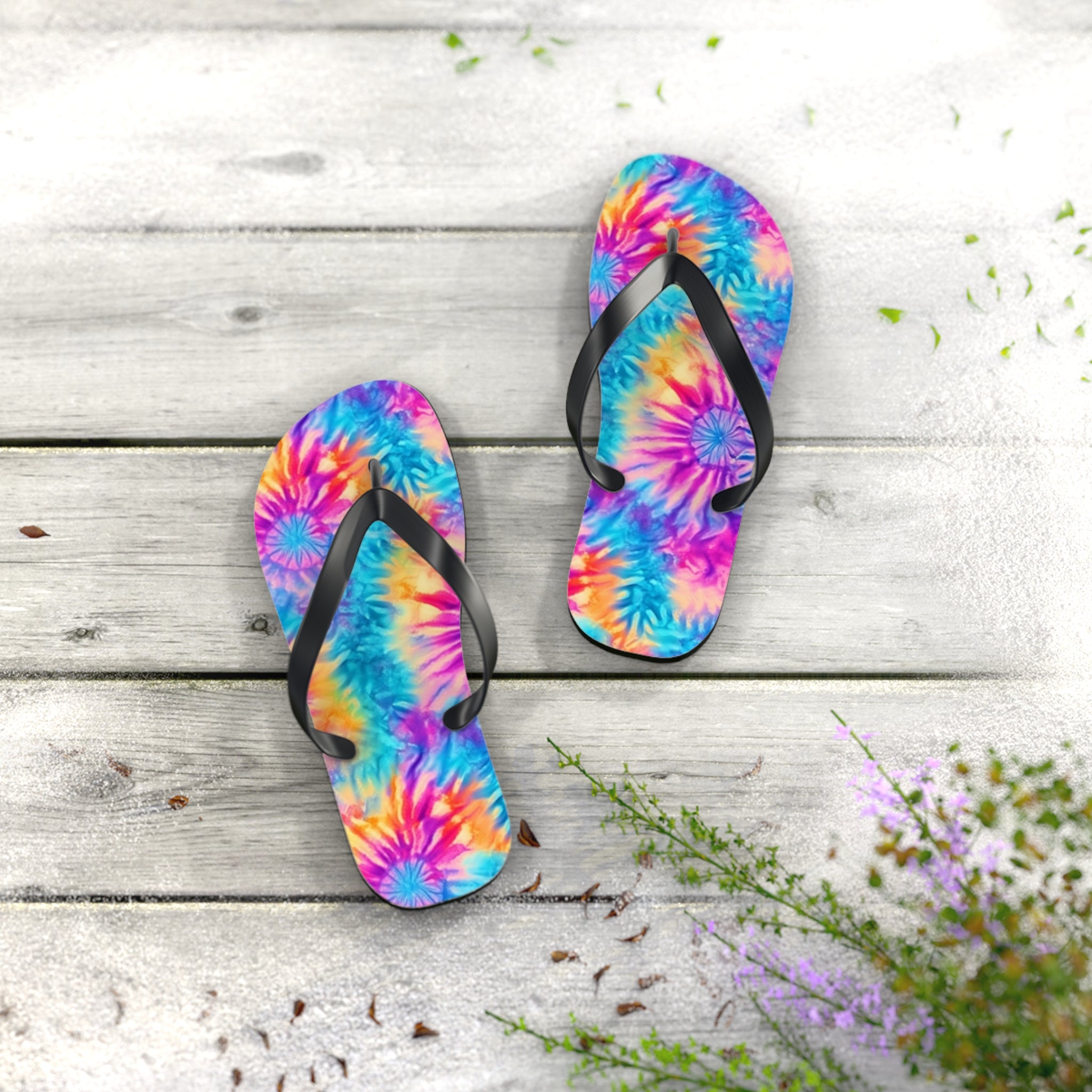Flip Flops (AOP) - Tie Dye Designs 05