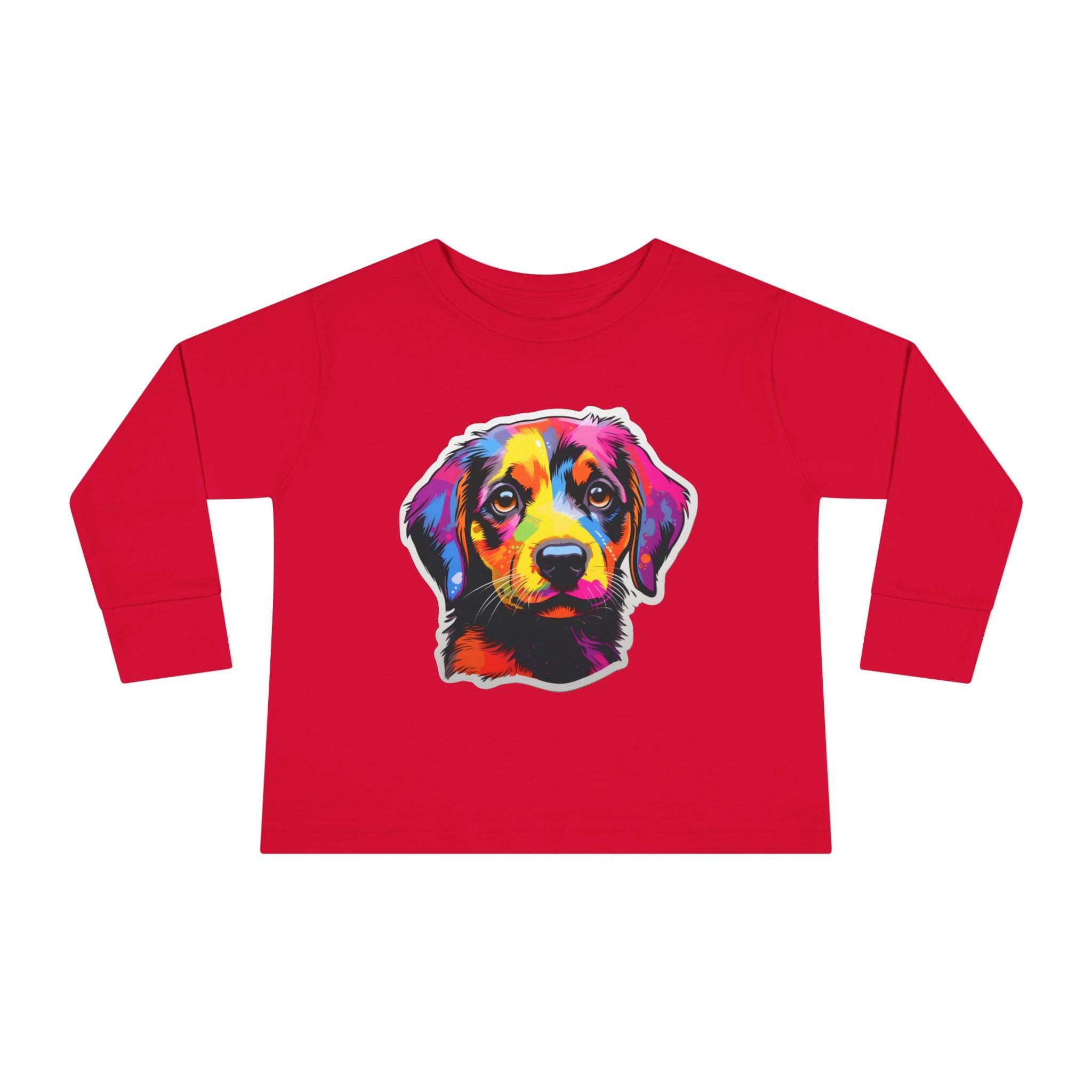 Toddler Long Sleeve Tee - Puppies 10
