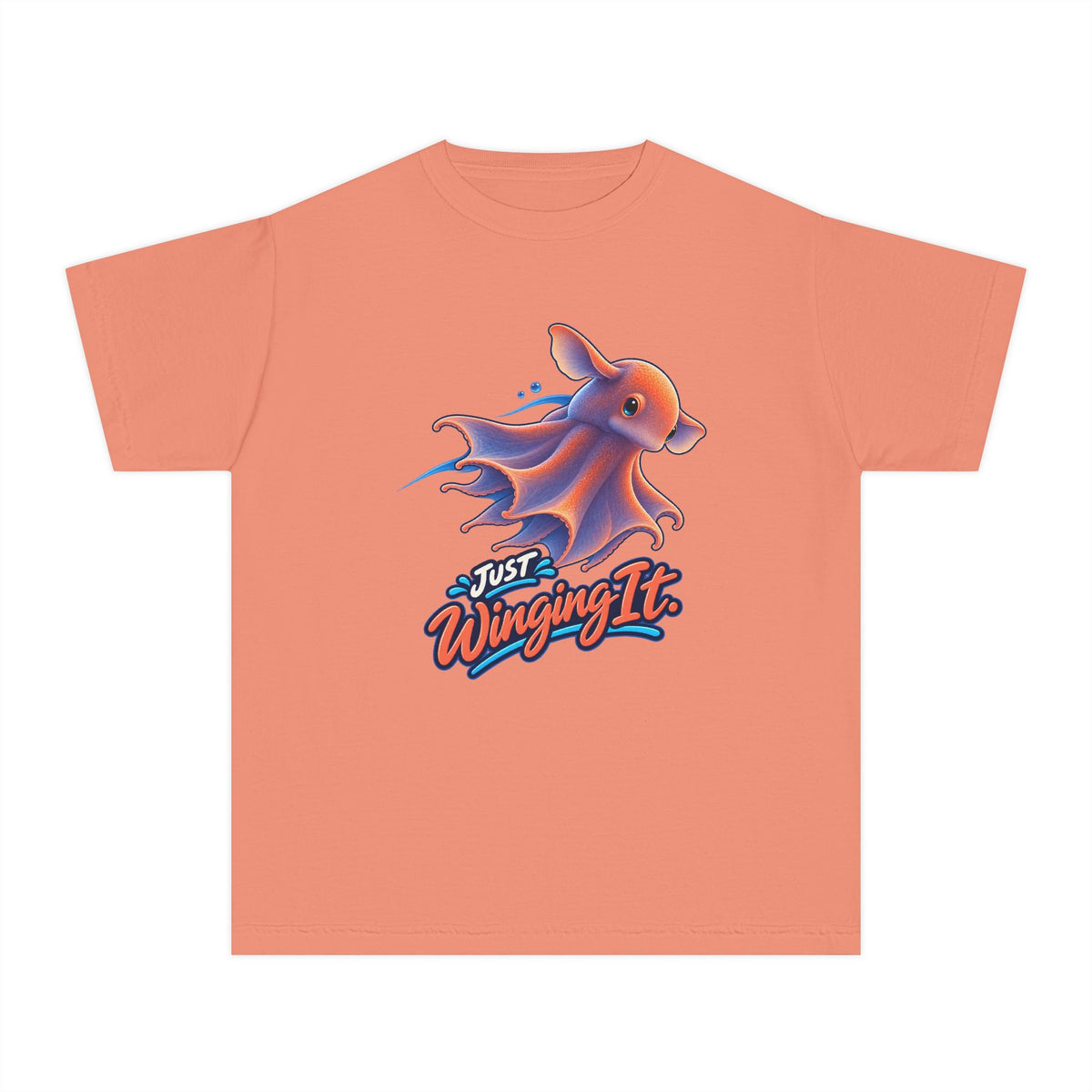 Dumbo Octopus, a Science design, on a youth midweight cotton tee