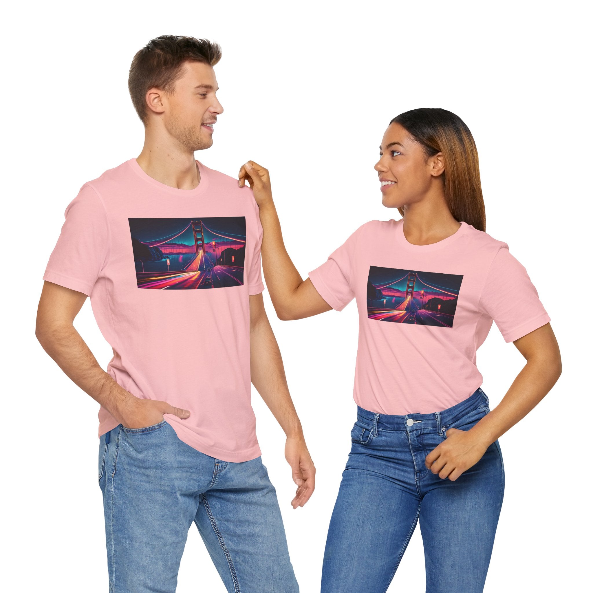 Unisex Jersey Short Sleeve Tee - Golden Gate Bridge, San Francisco, USA