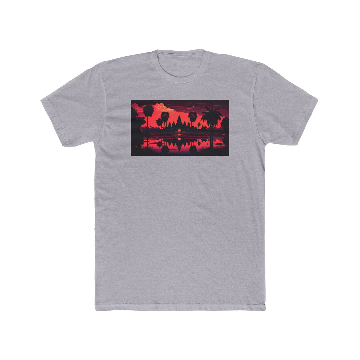 Angkor Wat, a Elsewhere design, on a men's cotton crew tee