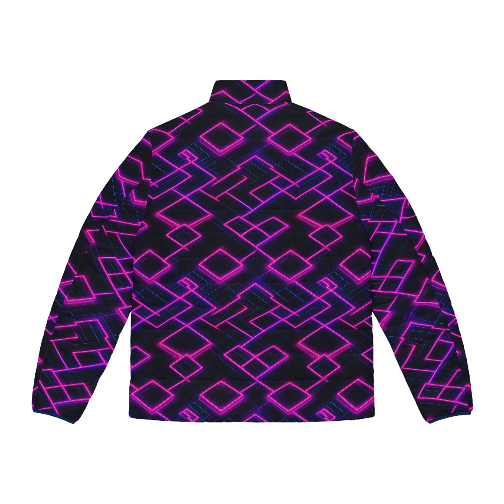 Men's Puffer Jacket (AOP) - Abstract Designs 07
