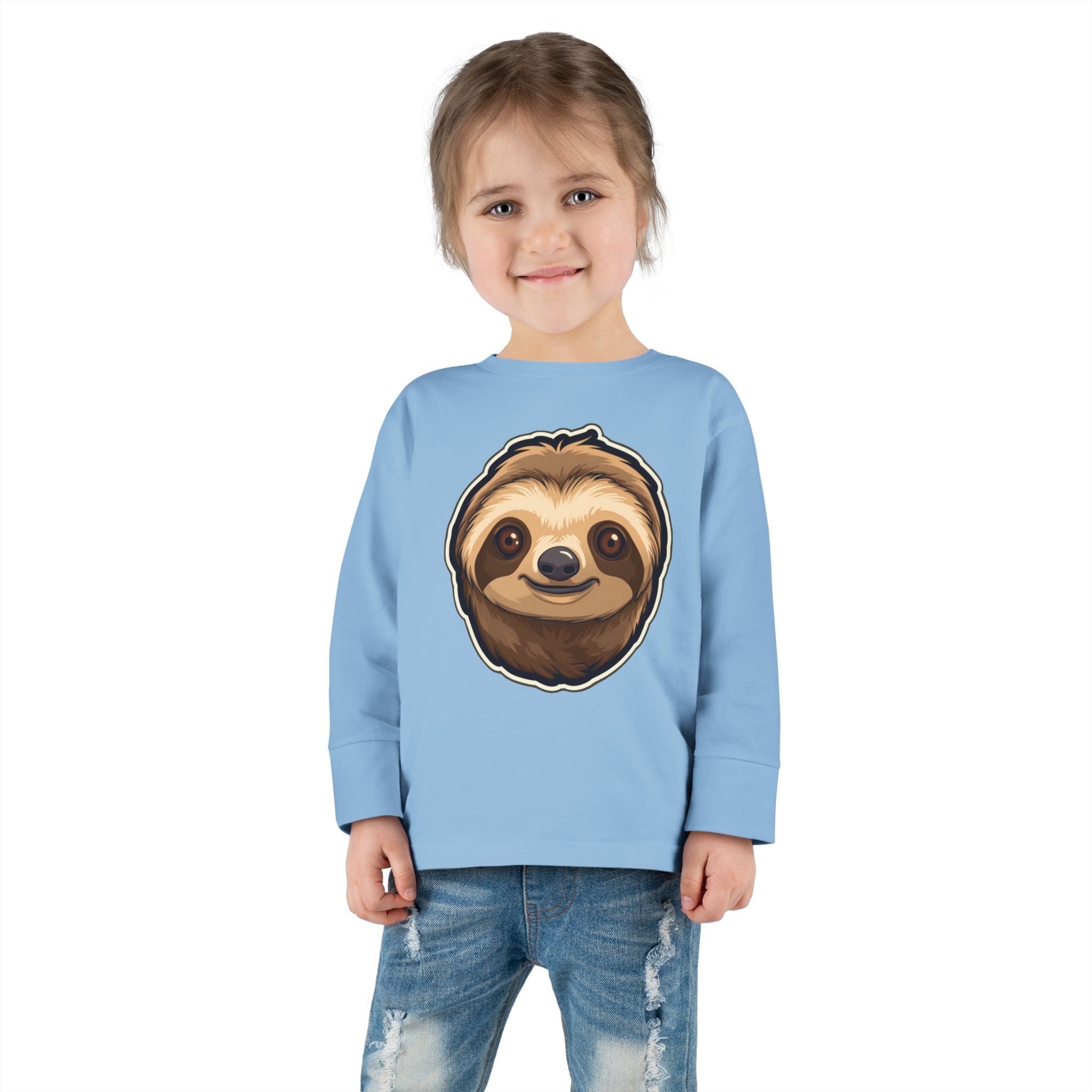Toddler Long Sleeve Tee - Sloth Pup