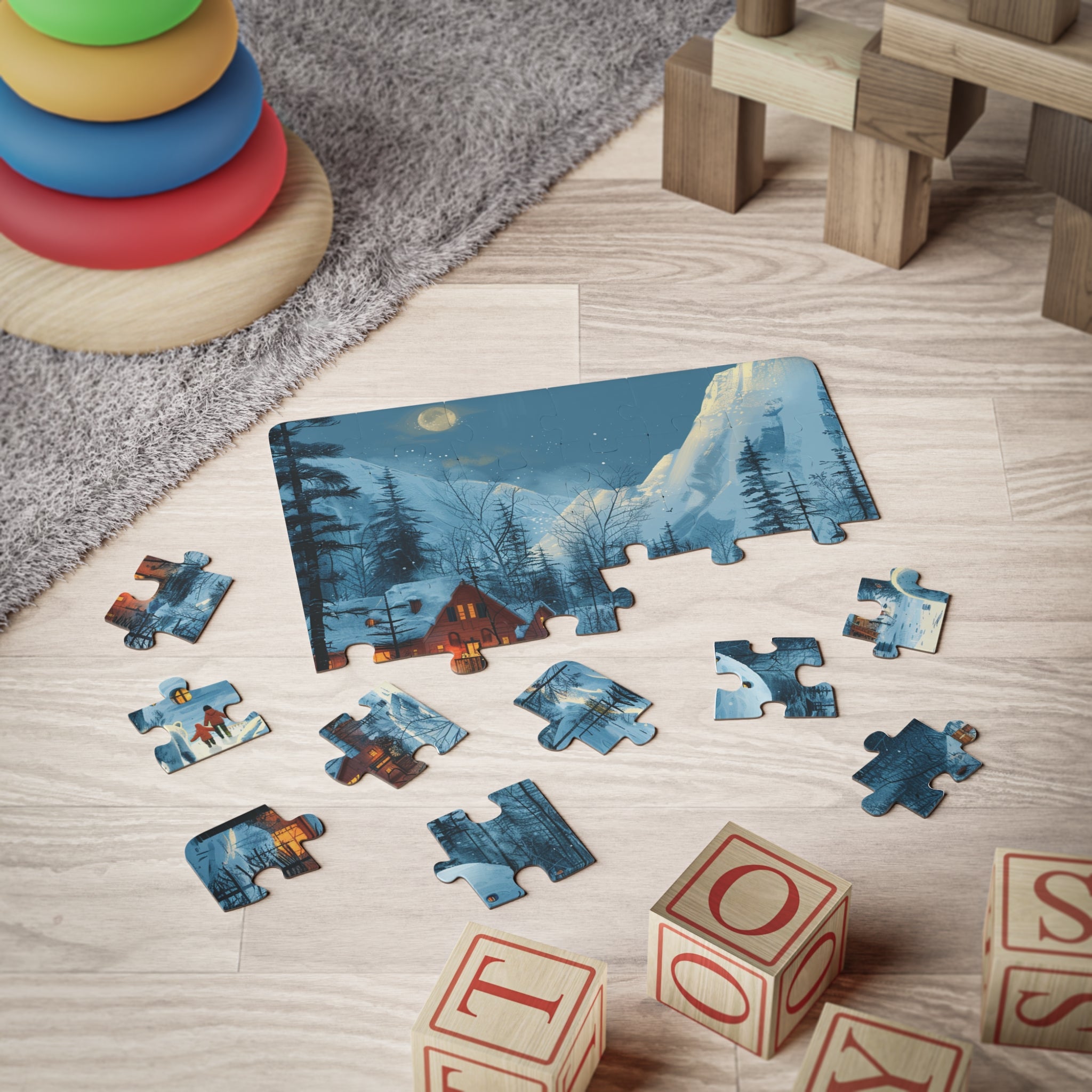 Kids' Puzzle, 30-Piece - North Pole Eve