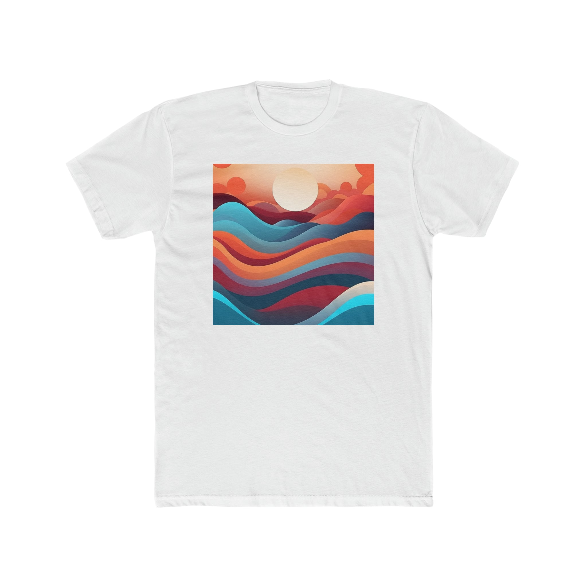 Men's Cotton Crew Tee - Vector Art Design 08