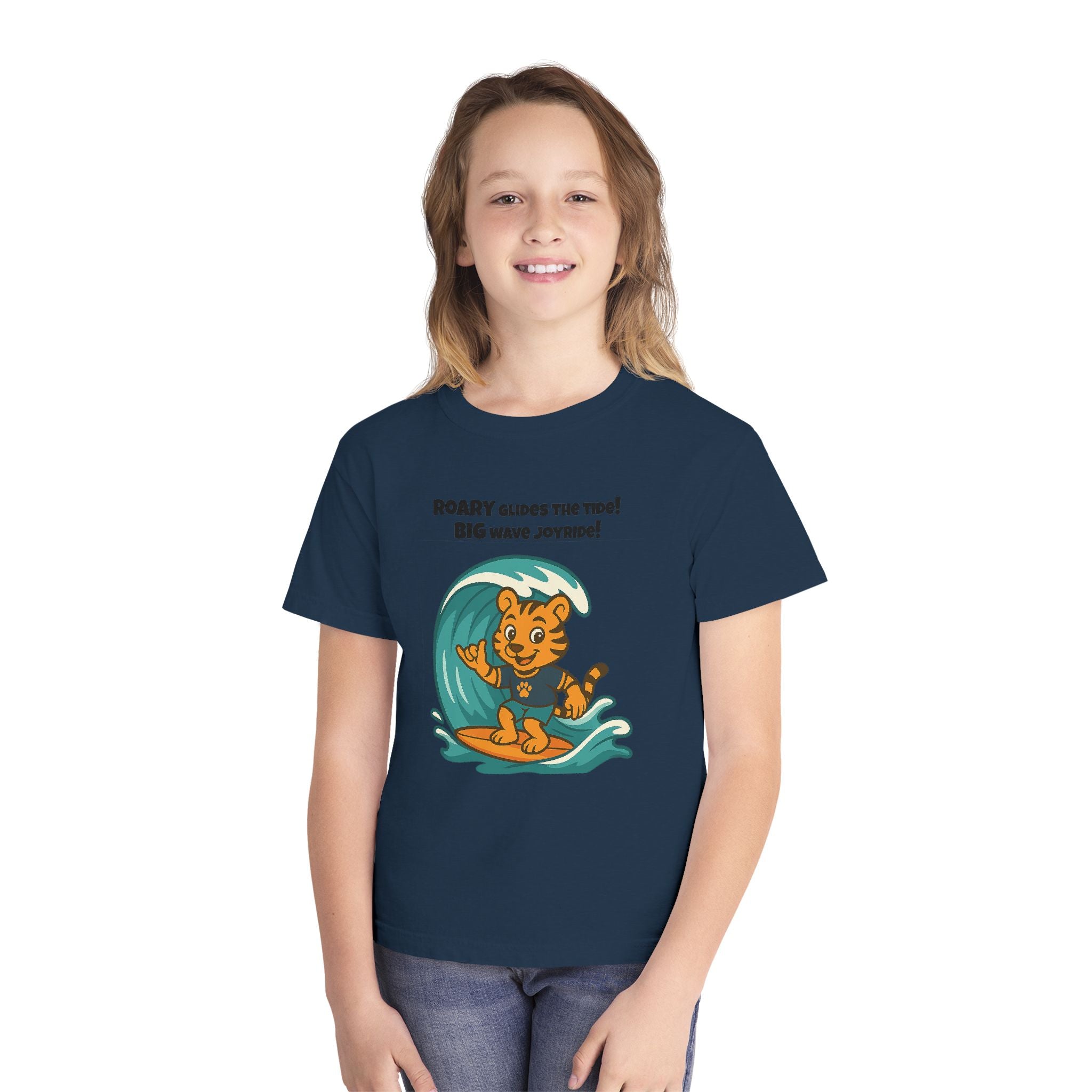Youth Midweight Cotton Tee - Roary's Surf time