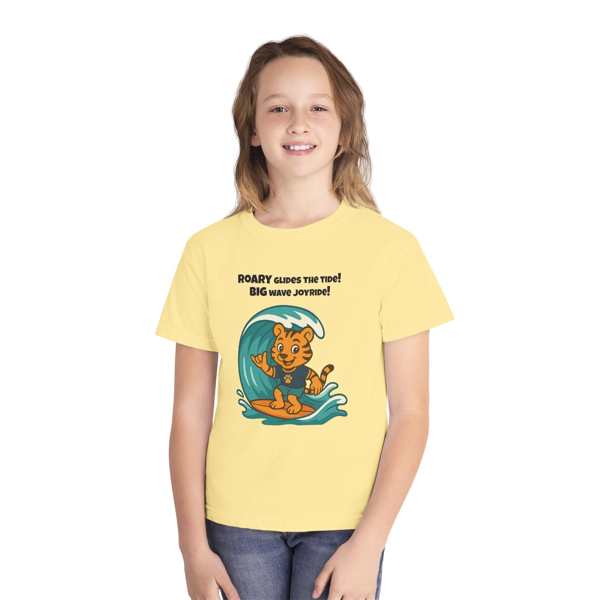 Youth Midweight Cotton Tee - Roary's Surf time