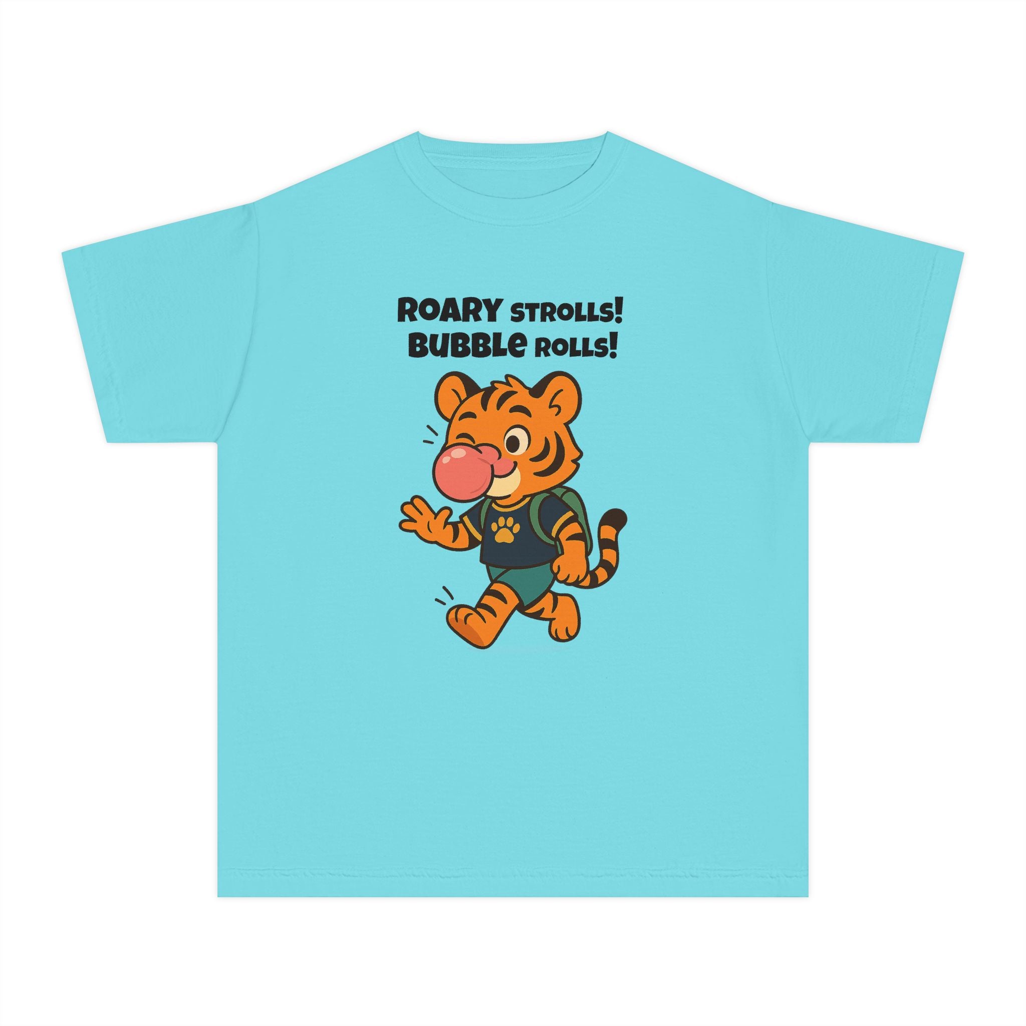 Youth Midweight Cotton Tee - Roary's Bubblegum Time