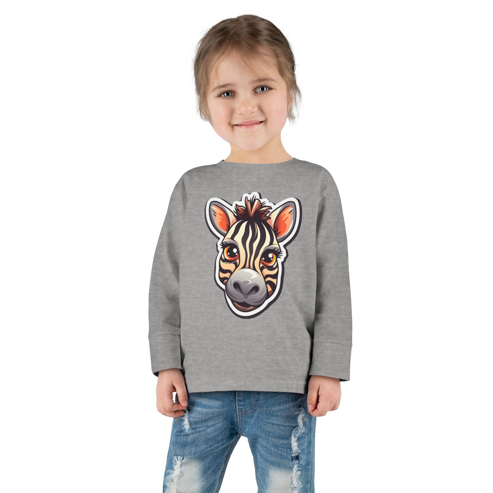Toddler Long Sleeve Tee - Zebra Foal