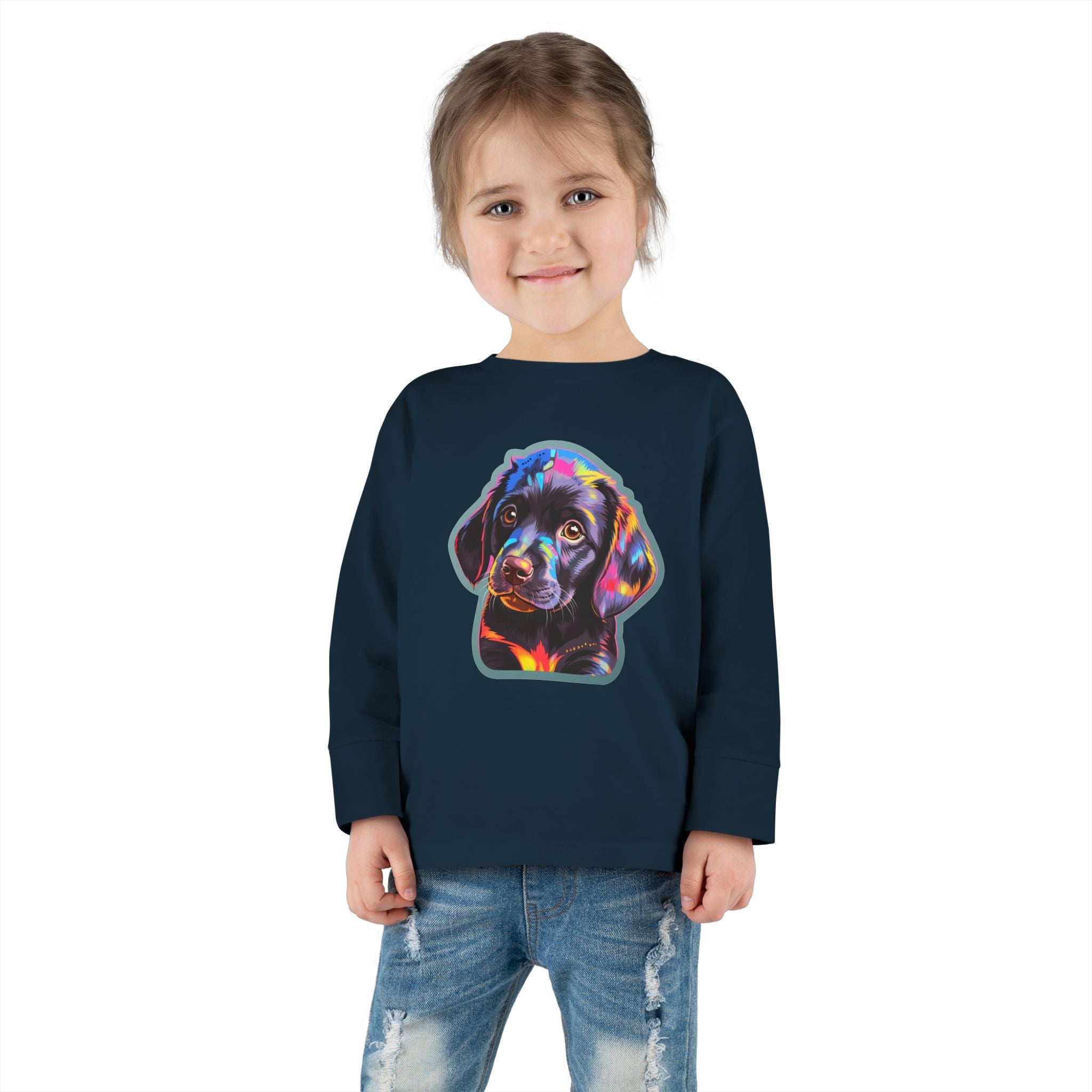 Toddler Long Sleeve Tee - Puppies 02