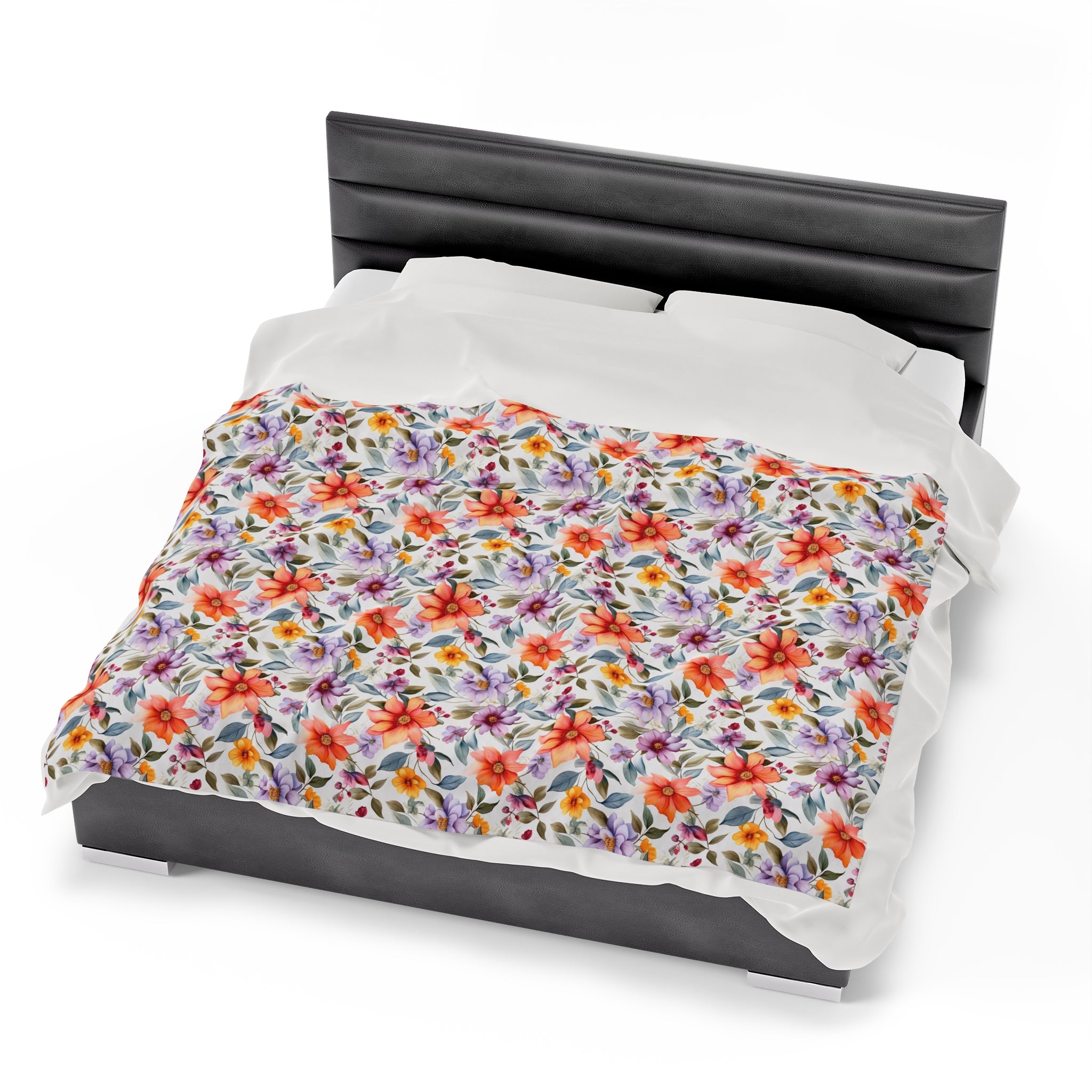 Velveteen Plush Blanket (AOP) - Seamless Abstract Designs 03