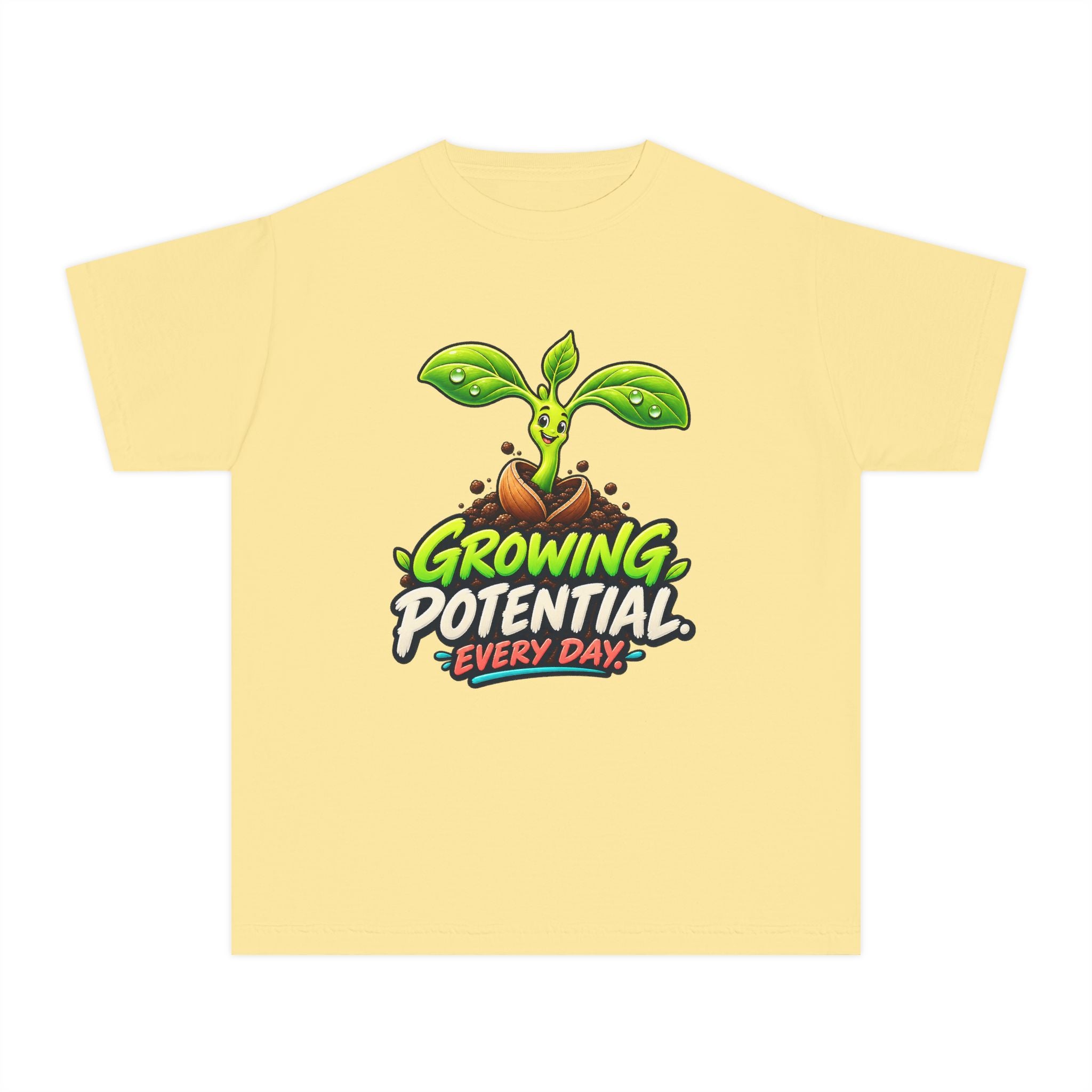 Youth Midweight Cotton Tee - Growing Seedling
