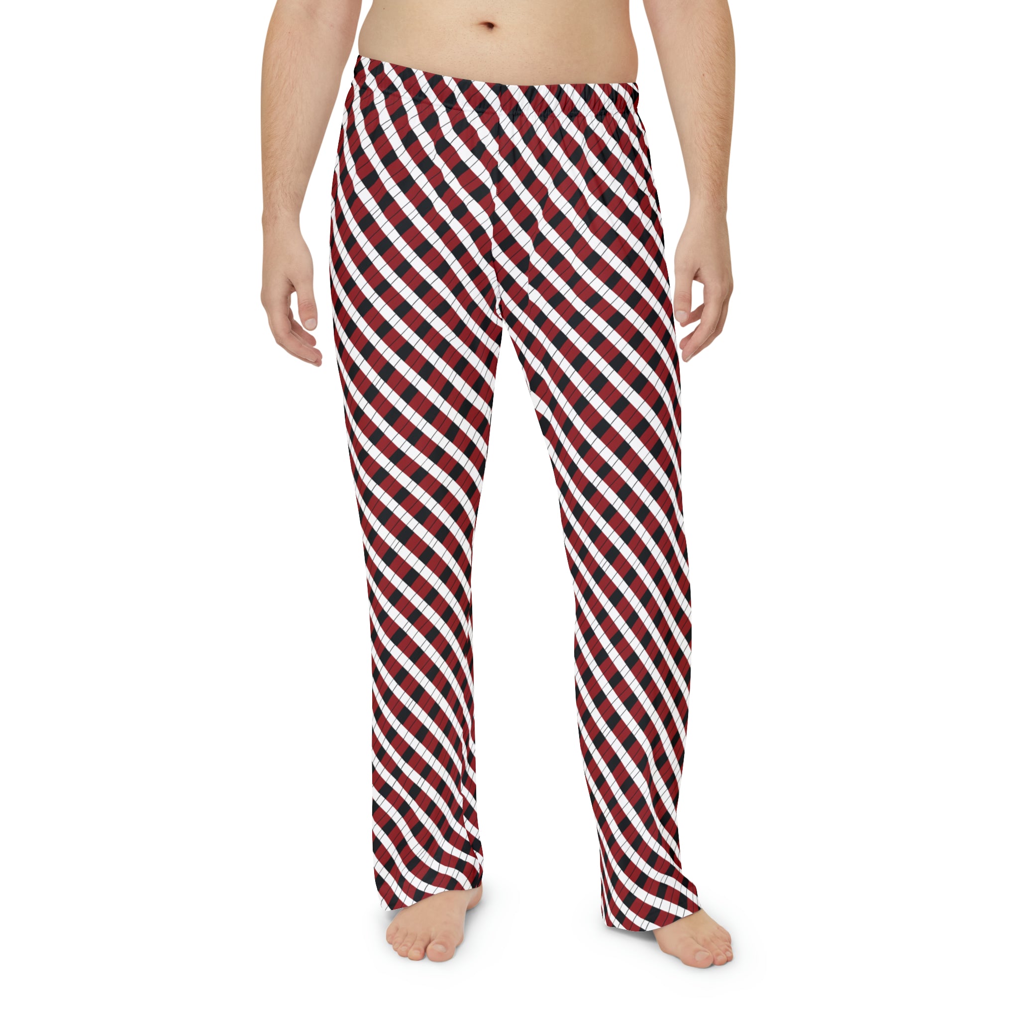 Men's Pajama Pants (AOP) - Seamless Checkered Designs 04
