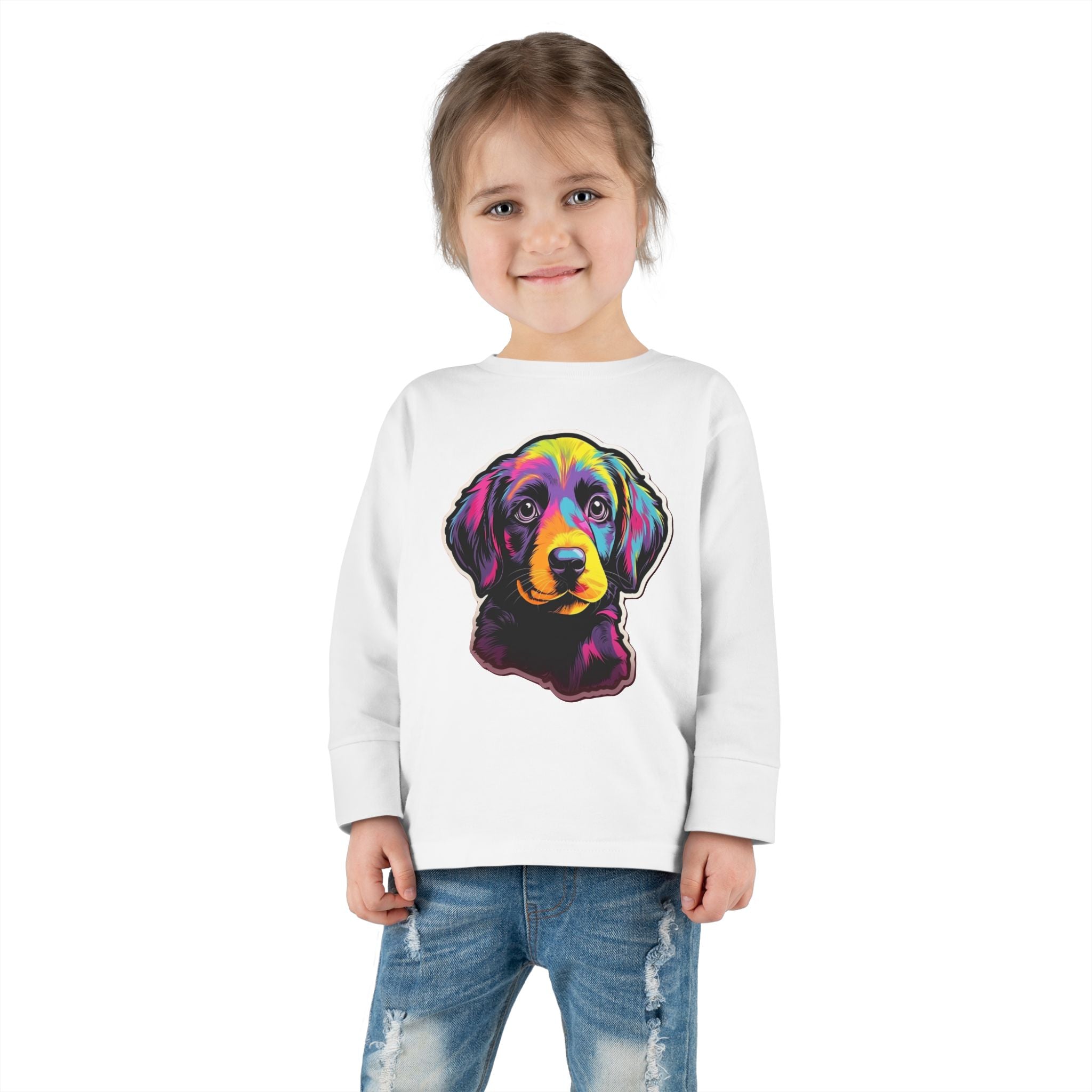Toddler Long Sleeve Tee - Puppies 03