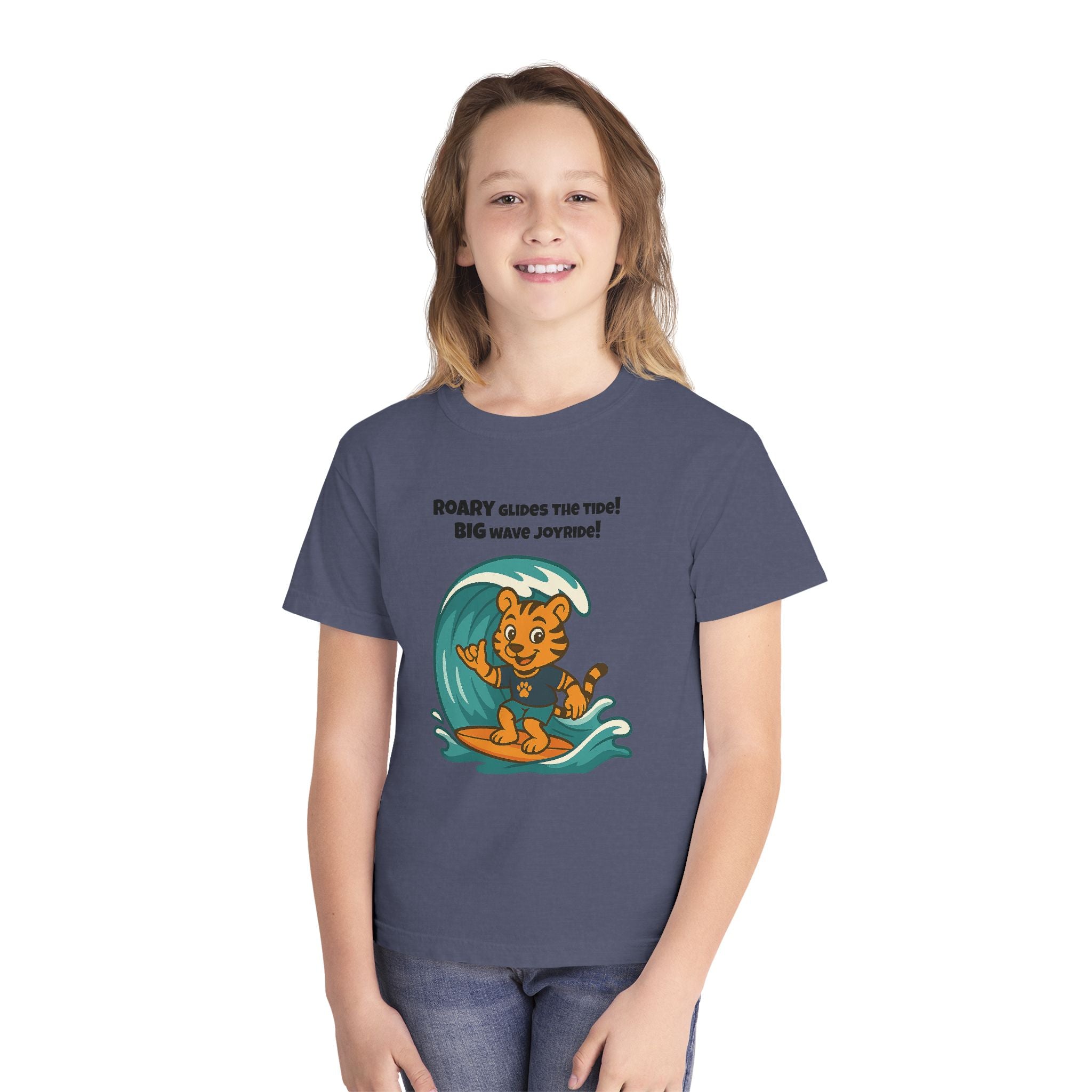Youth Midweight Cotton Tee - Roary's Surf time
