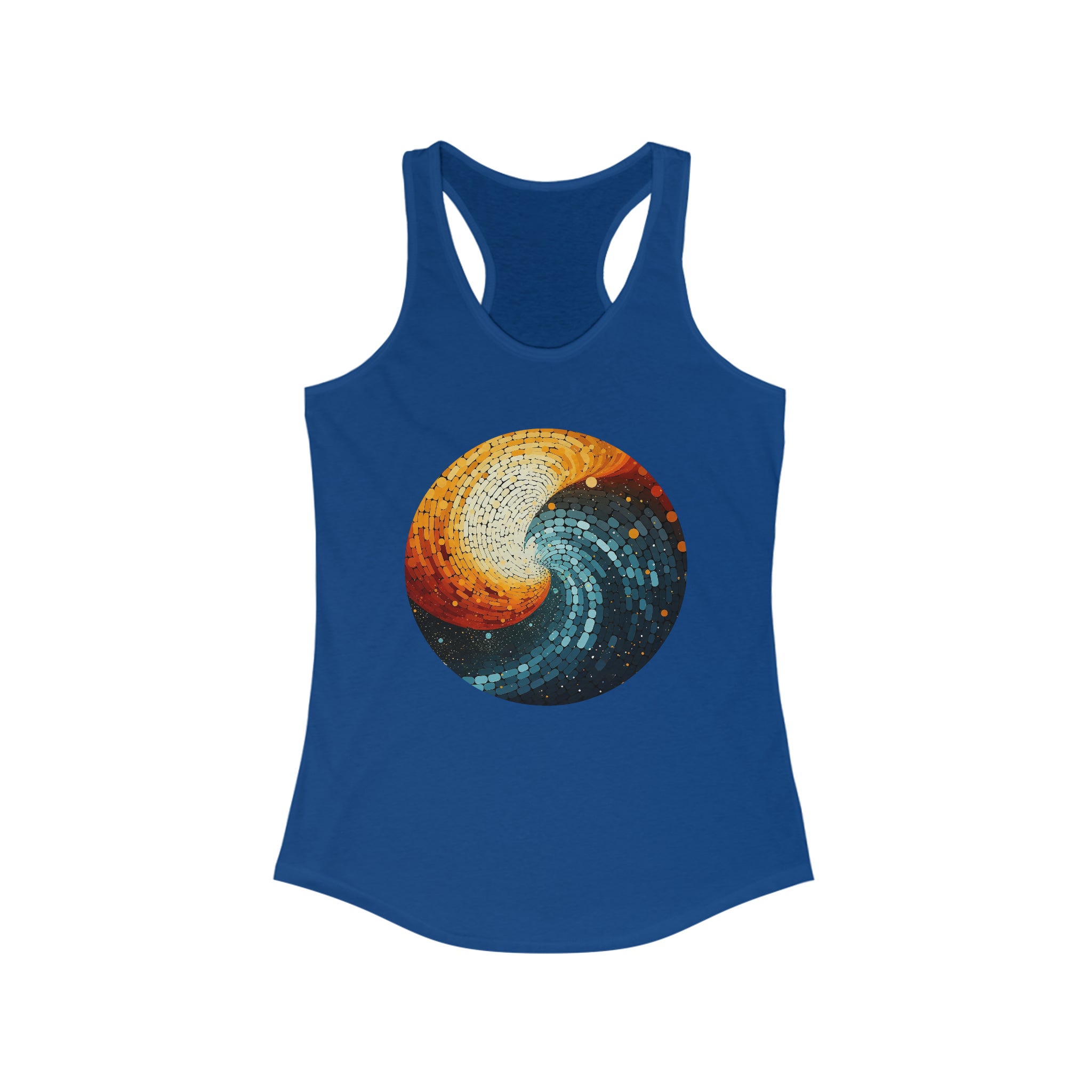 Women's Ideal Racerback Tank - Pointillism Designs 18