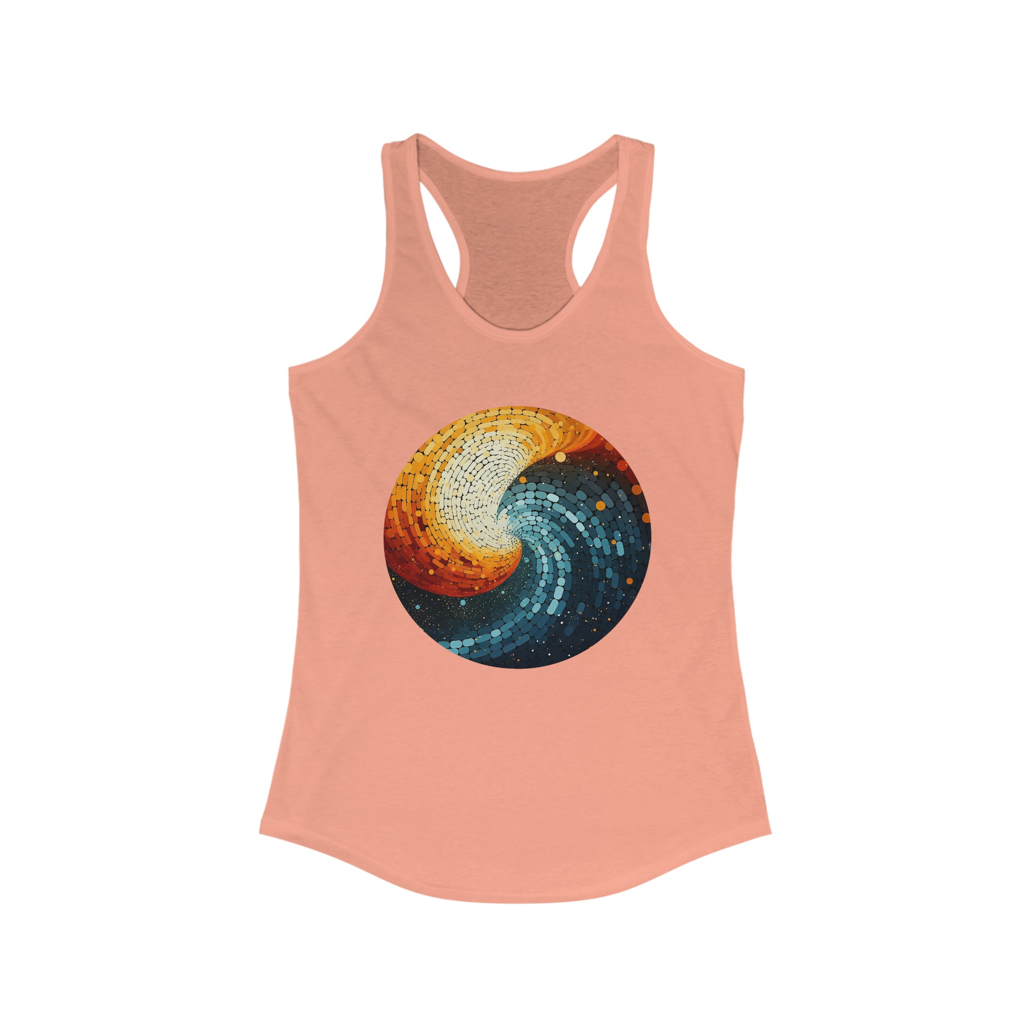 Women's Ideal Racerback Tank - Pointillism Designs 18