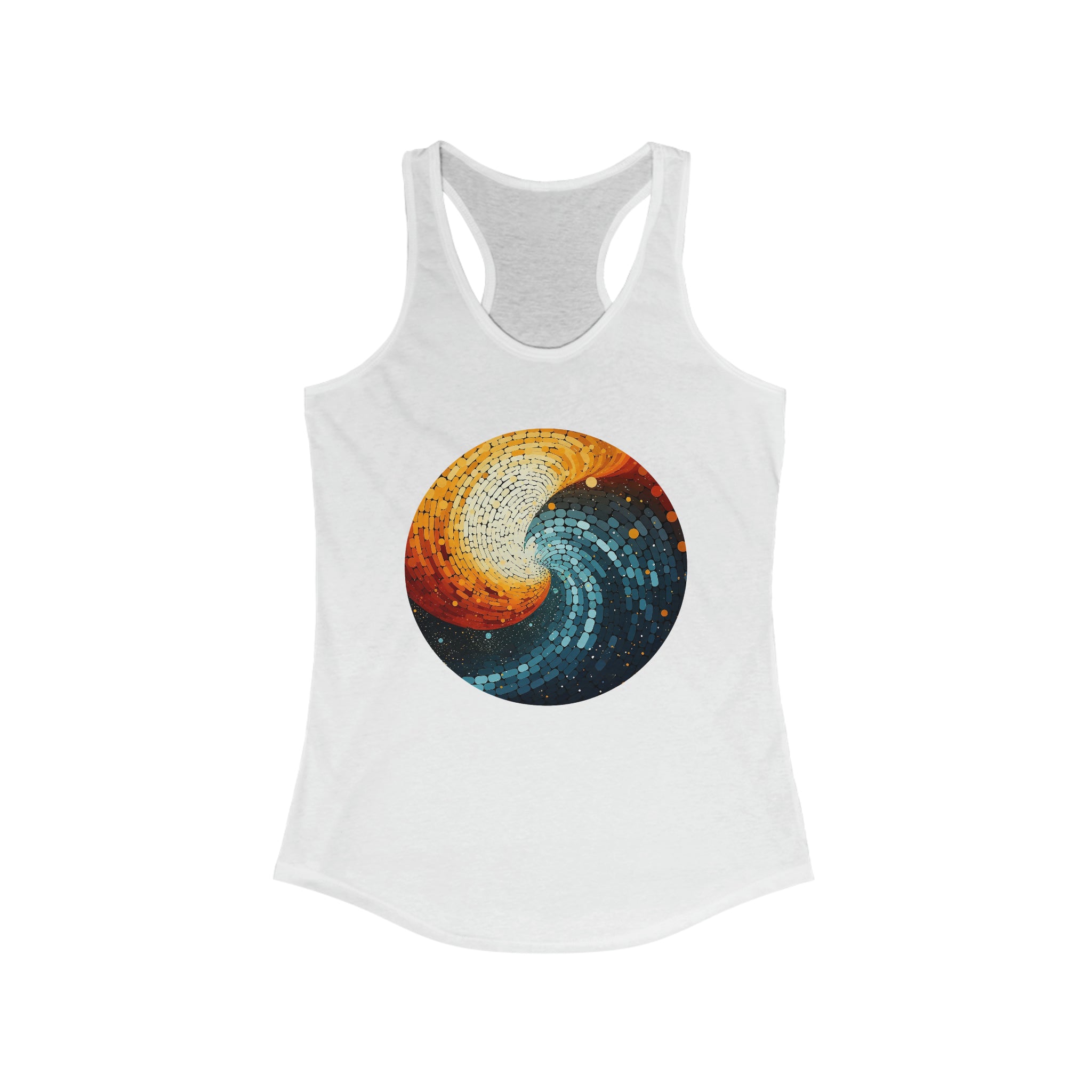 Women's Ideal Racerback Tank - Pointillism Designs 18