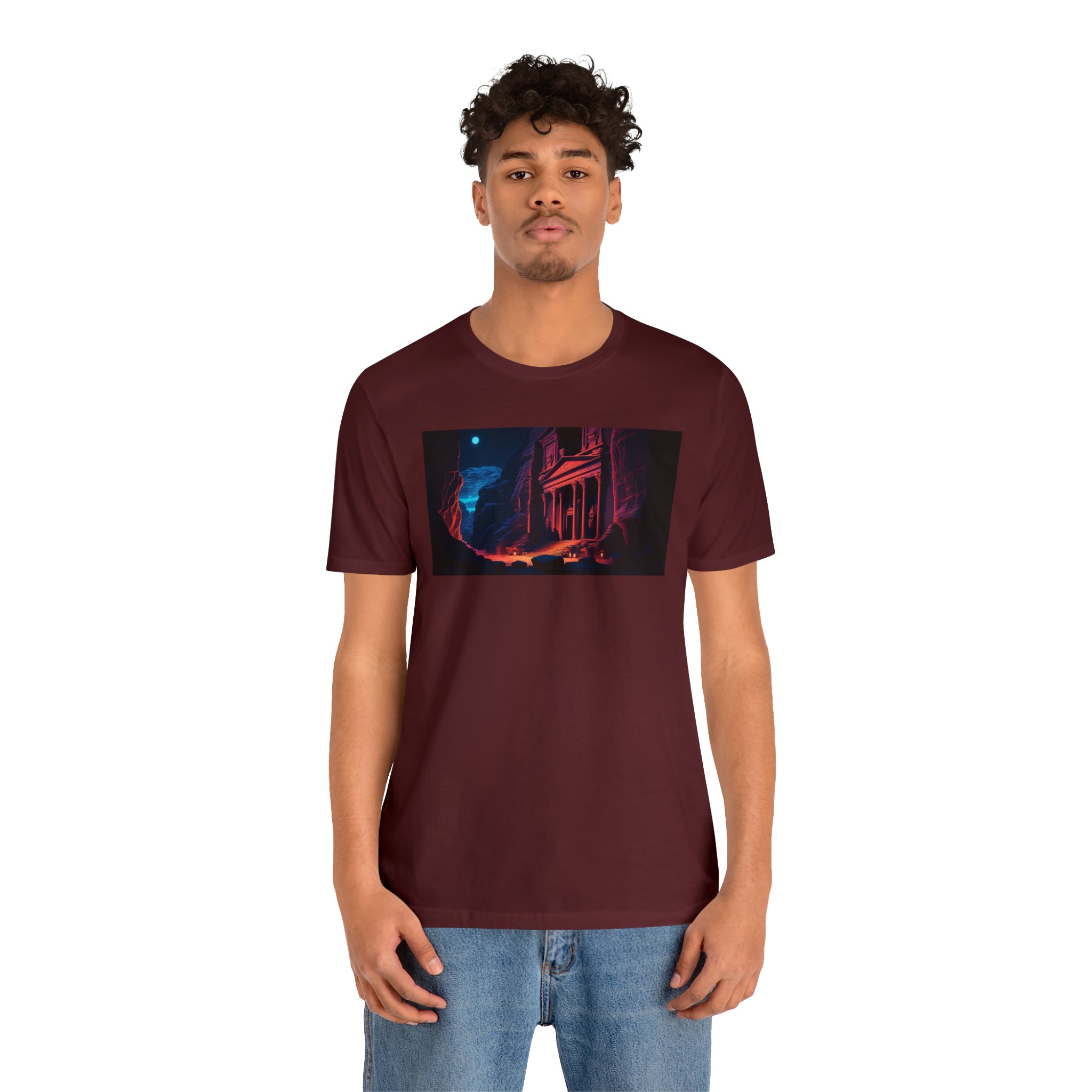 Unisex Jersey Short Sleeve Tee - Petra Caves, Jordan