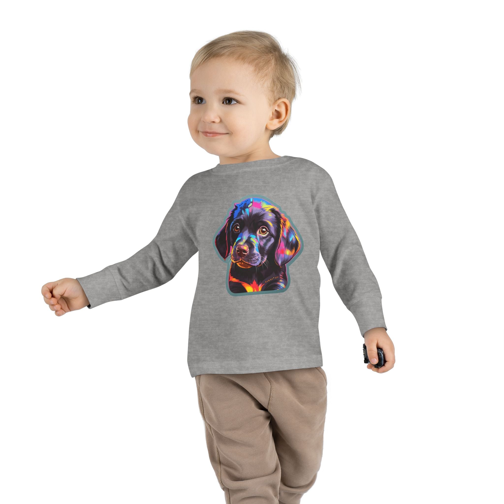 Toddler Long Sleeve Tee - Puppies 02