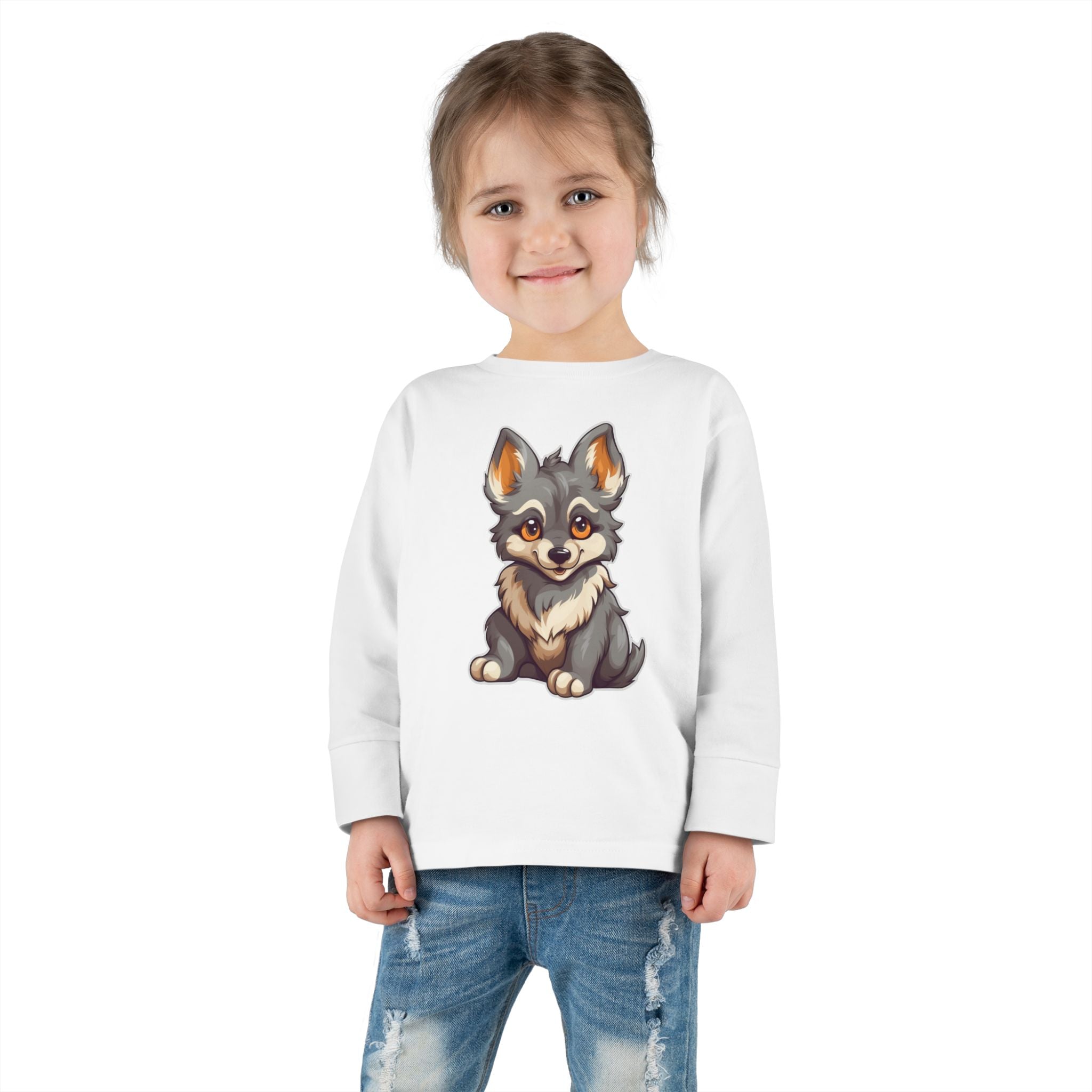 Toddler Long Sleeve Tee - Wolf Pup