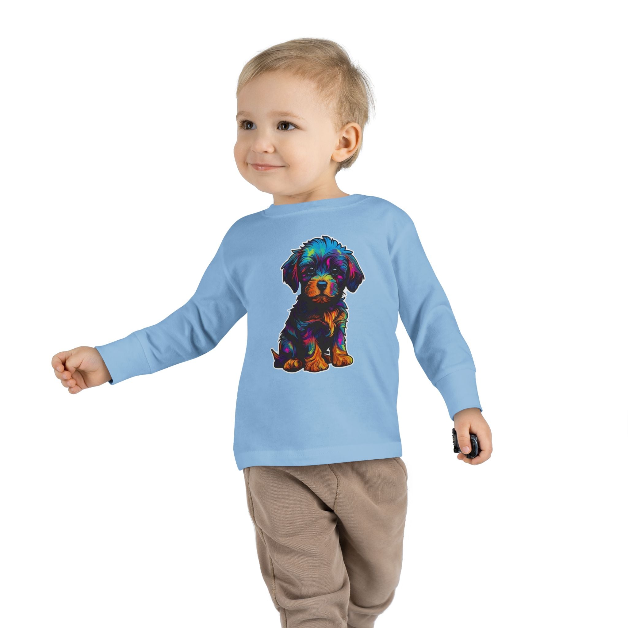 Toddler Long Sleeve Tee - Puppies 04