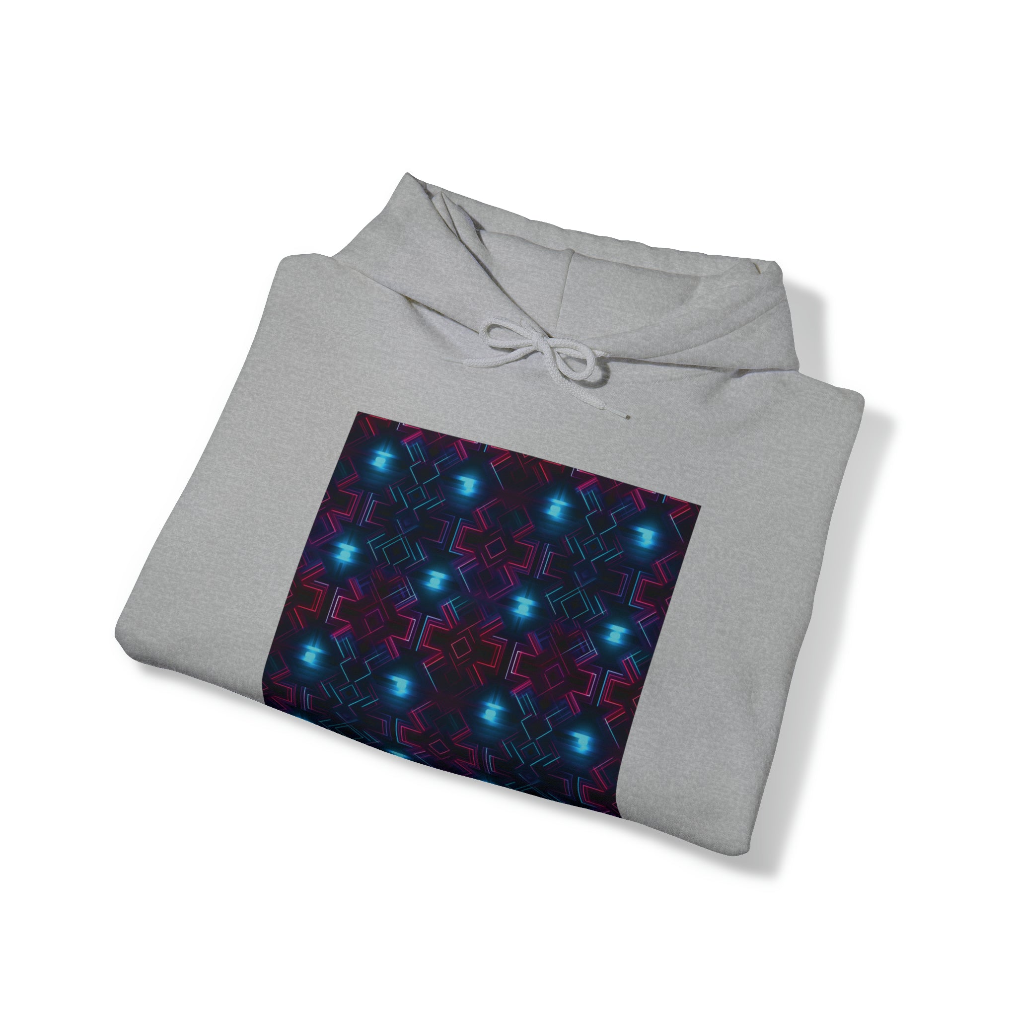 Unisex Heavy Blend™ Hooded Sweatshirt - Abstract Neon Designs 01