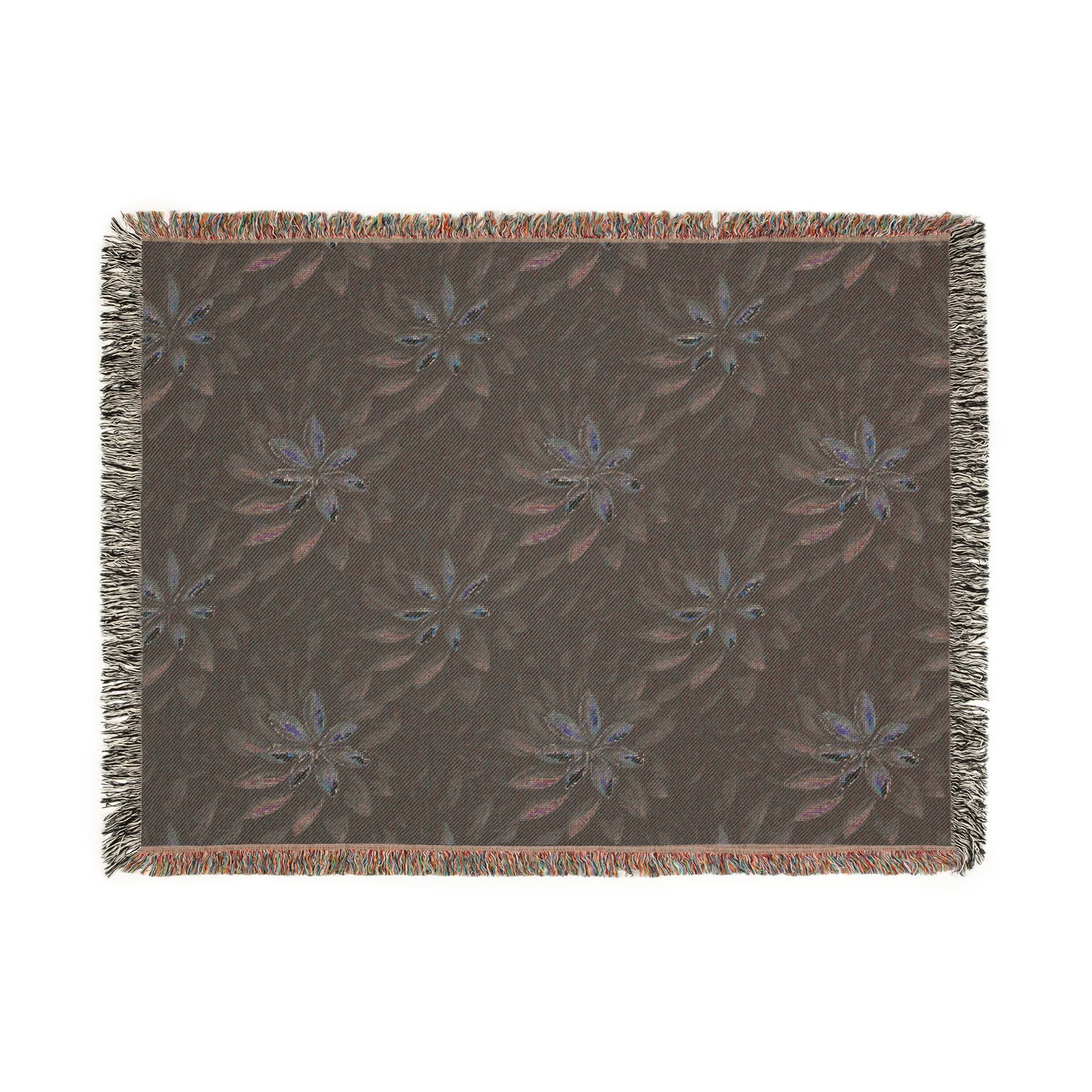 Woven Throw Blanket — Reversible Cozy Check Pattern for Living Room & Cabin - Design 03
