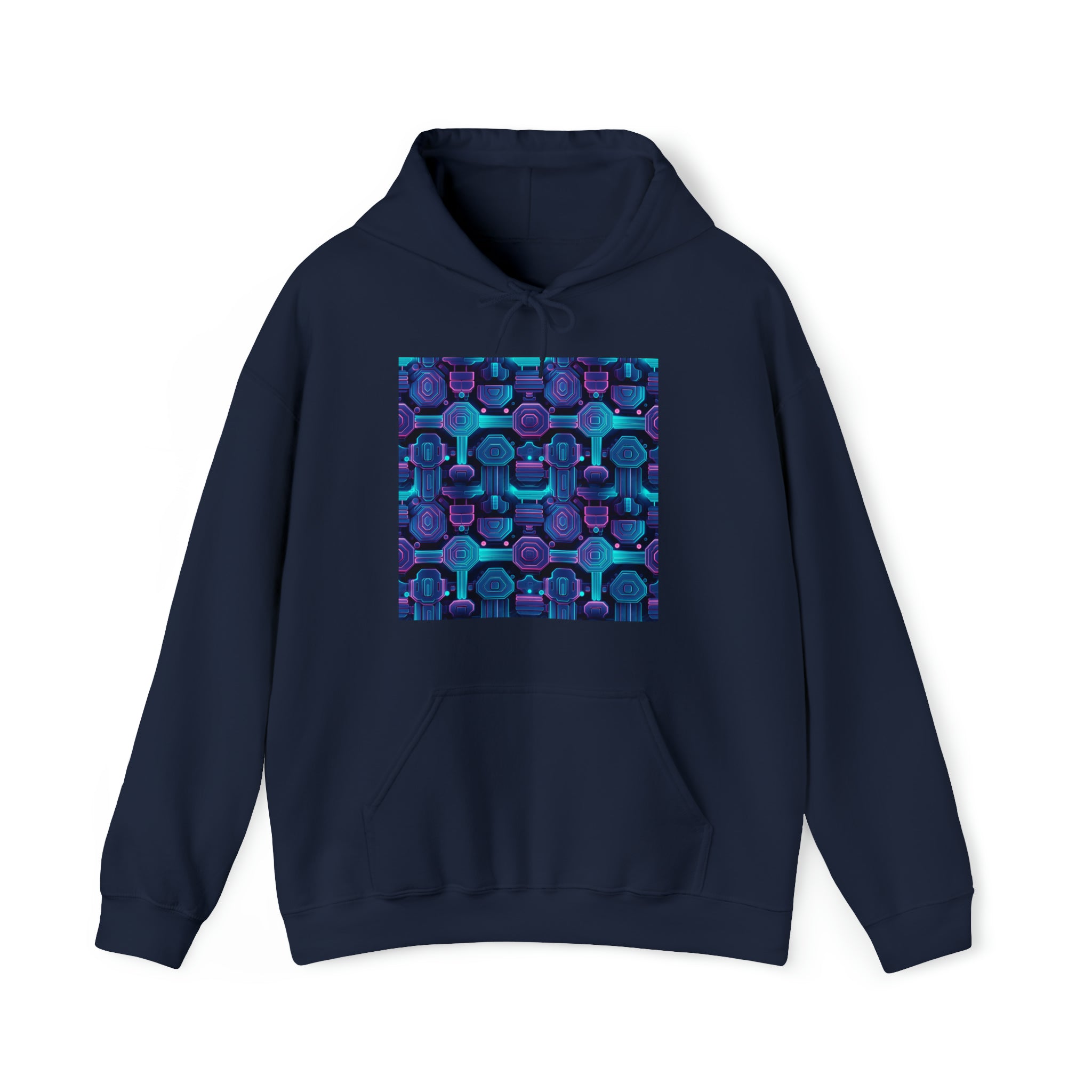 Unisex Heavy Blend™ Hooded Sweatshirt - Abstract Neon Designs 02