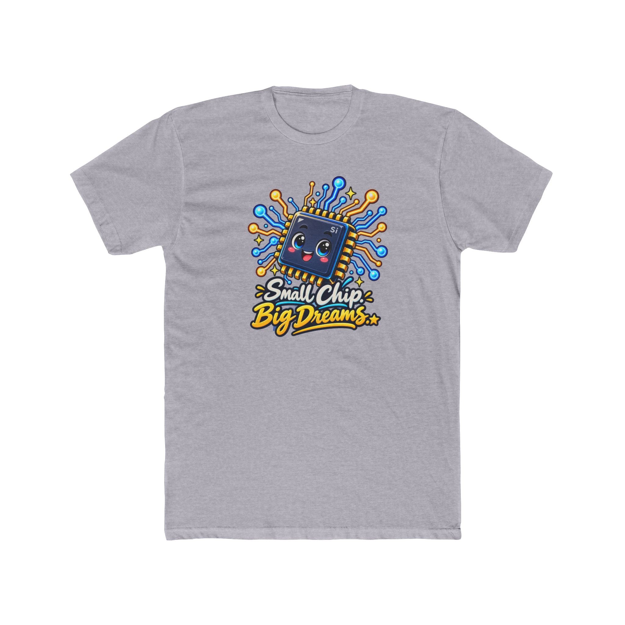 Men's Cotton Crew Tee - Science collection - Small Chip, Big Dreams