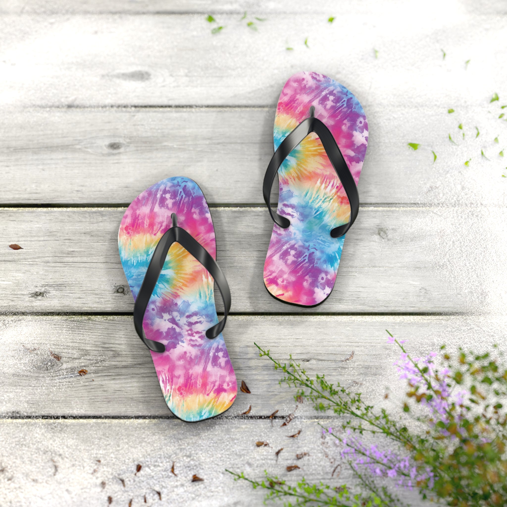 Flip Flops (AOP) - Tie Dye Designs 04