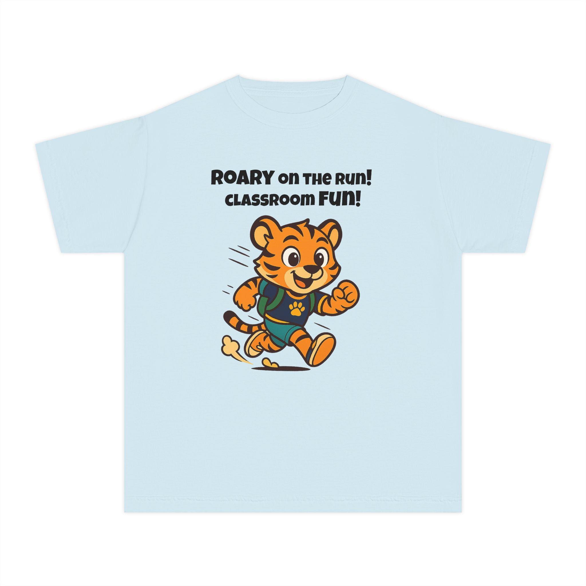 Youth Midweight Cotton Tee - Roary's Dash to School