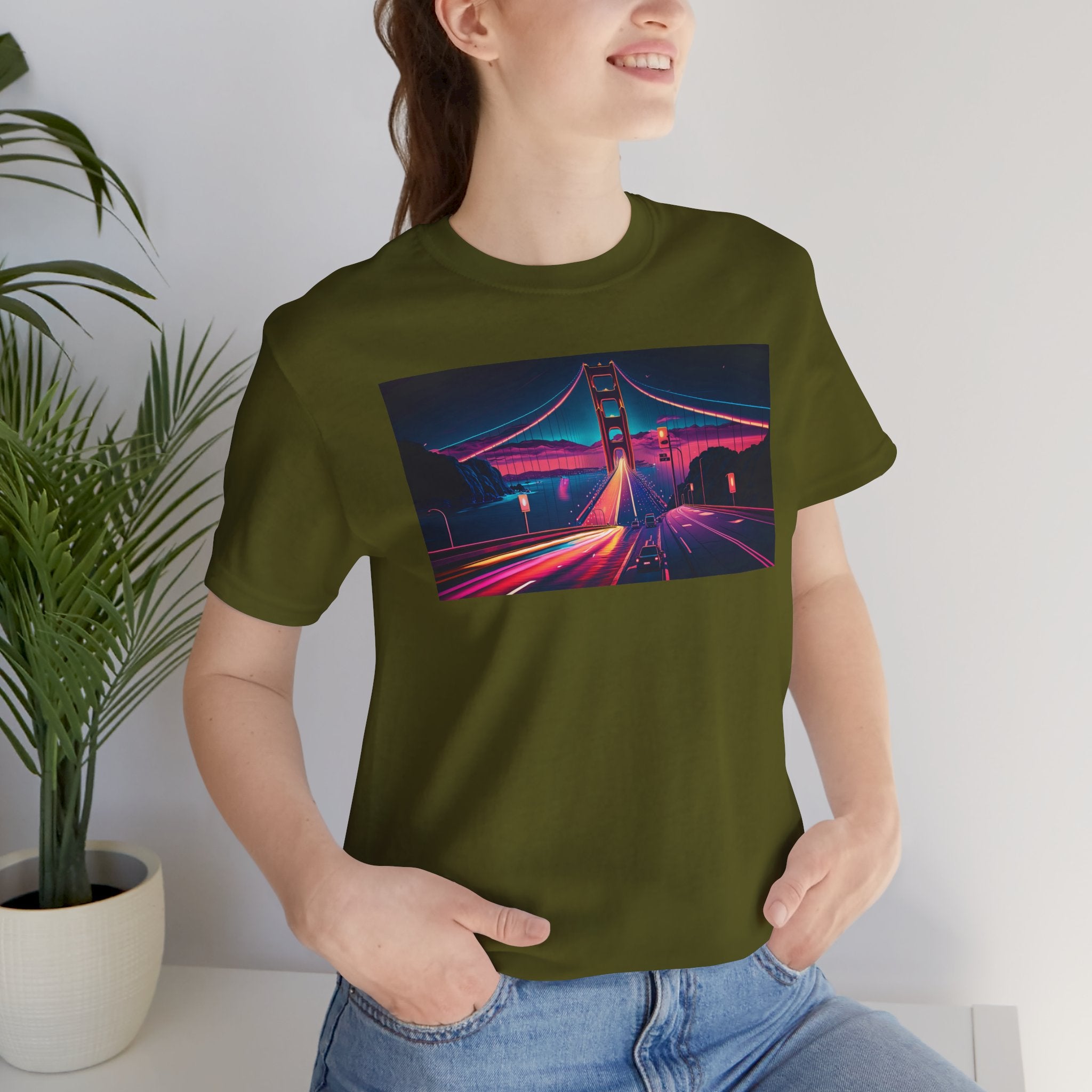 Unisex Jersey Short Sleeve Tee - Golden Gate Bridge, San Francisco, USA