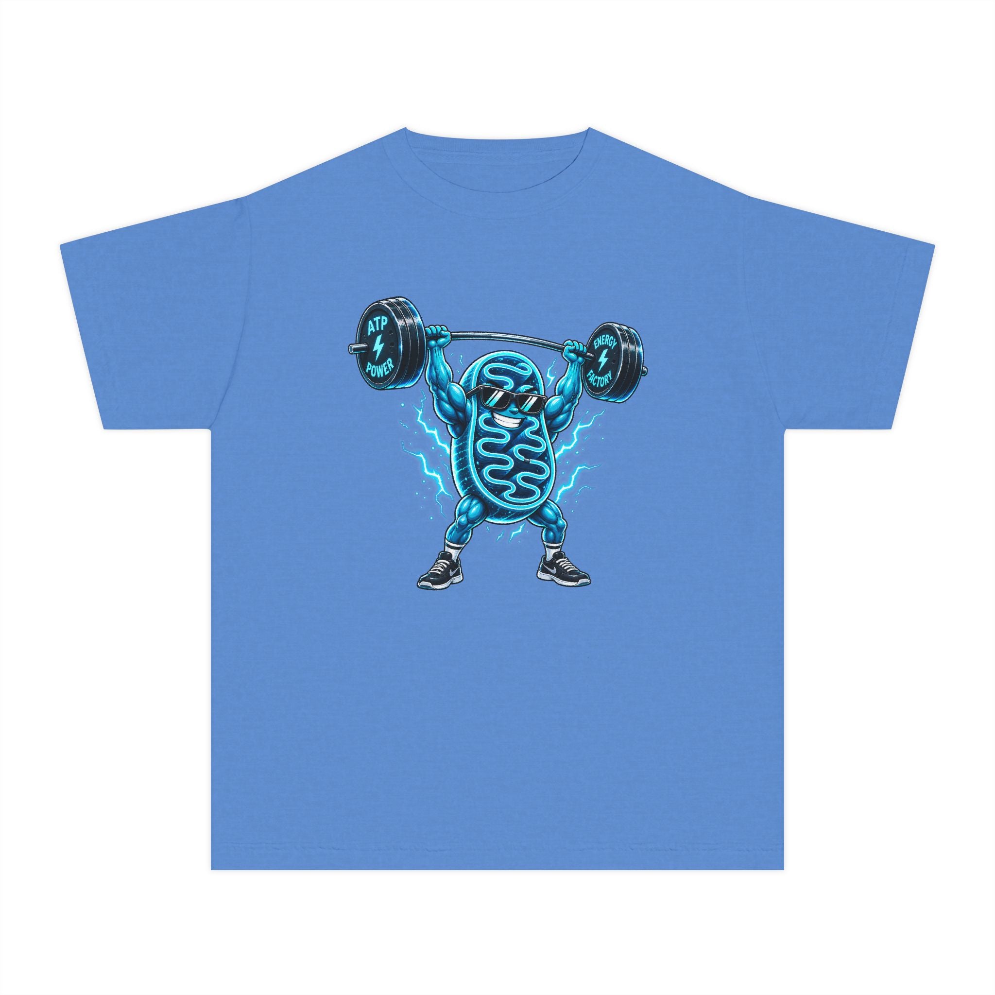 Youth Midweight Cotton Tee - Mitochondria Powerhouse