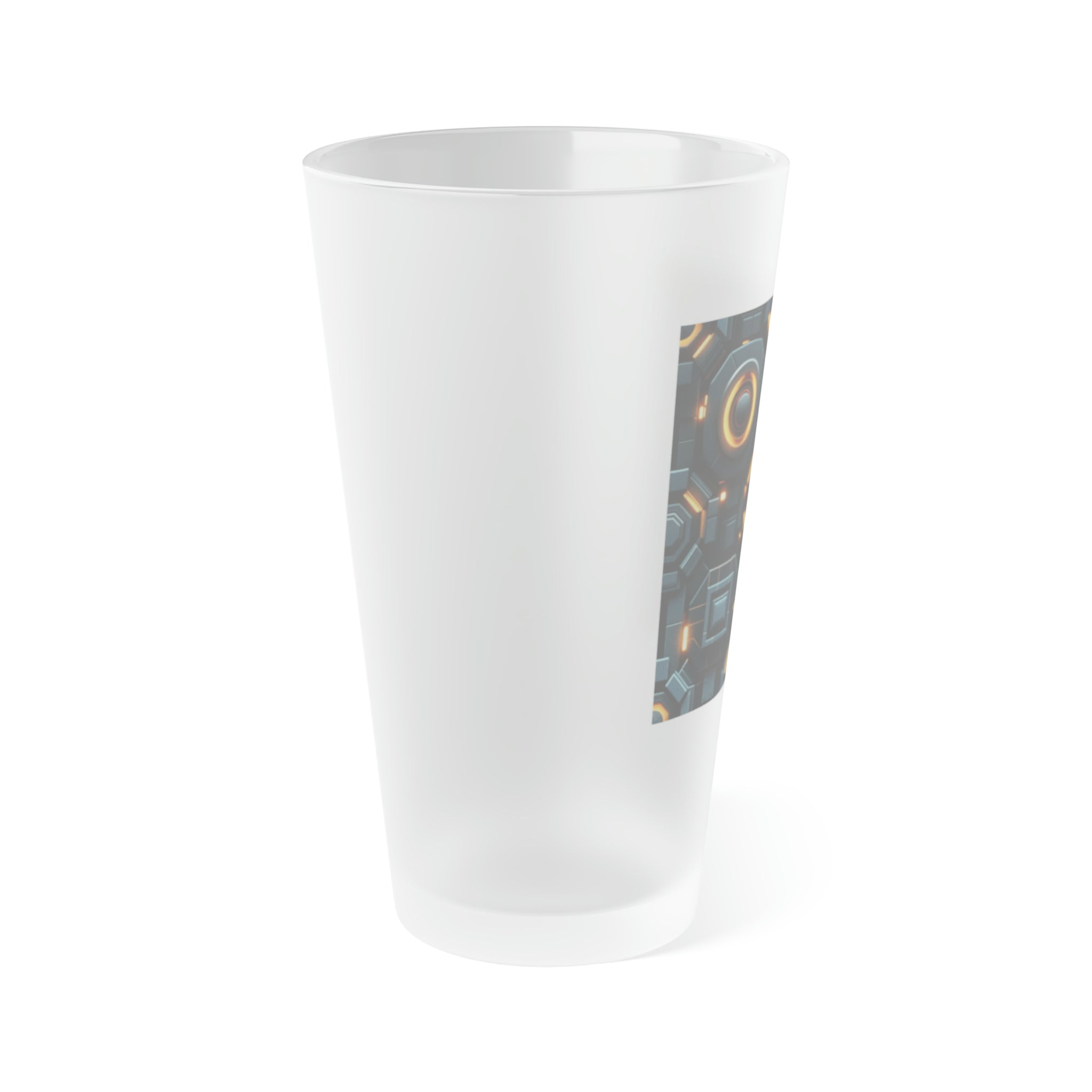Frosted Pint Glass, 16oz - Vibrant Designs 08