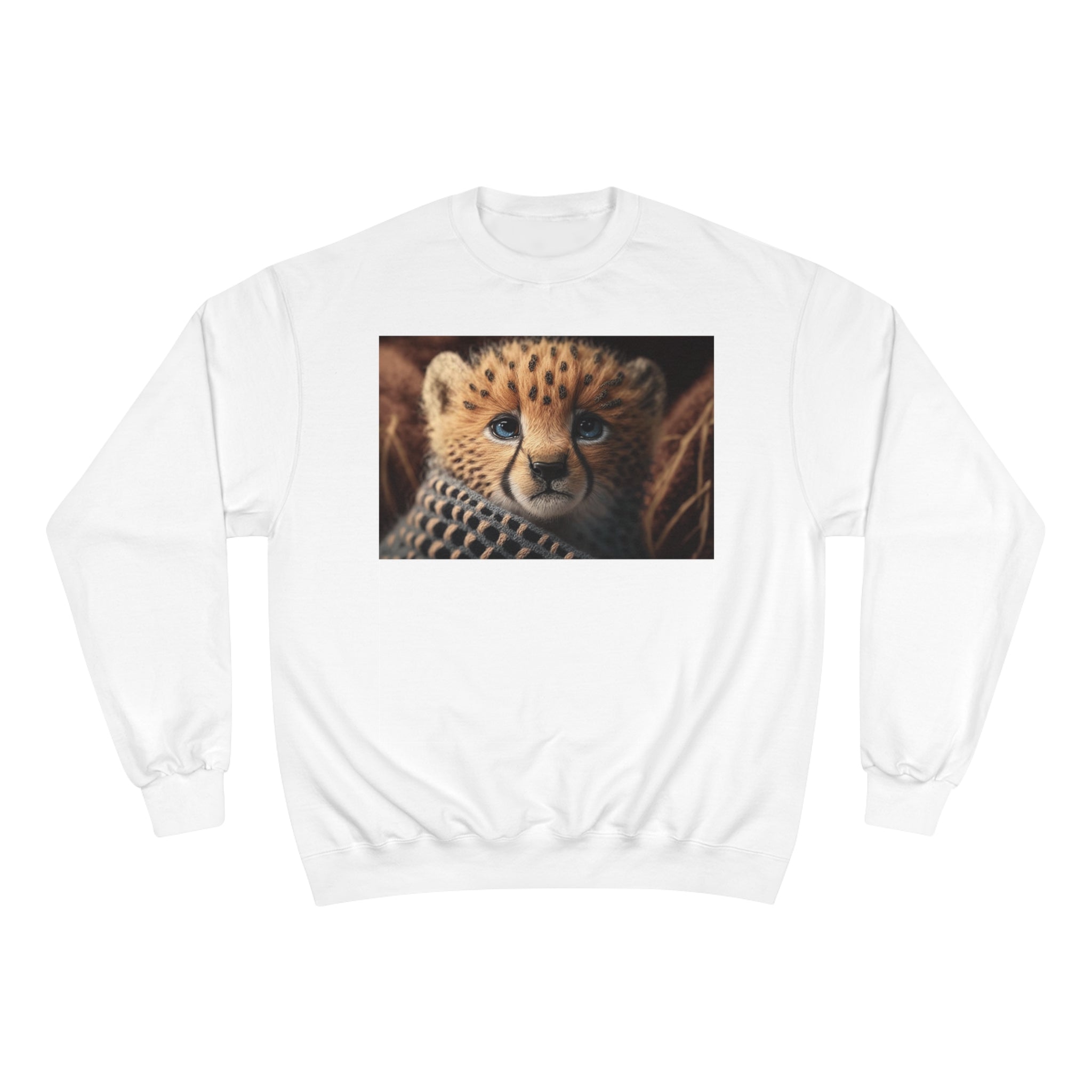 Champion Sweatshirt - Knit Animals, Cheetah Cub