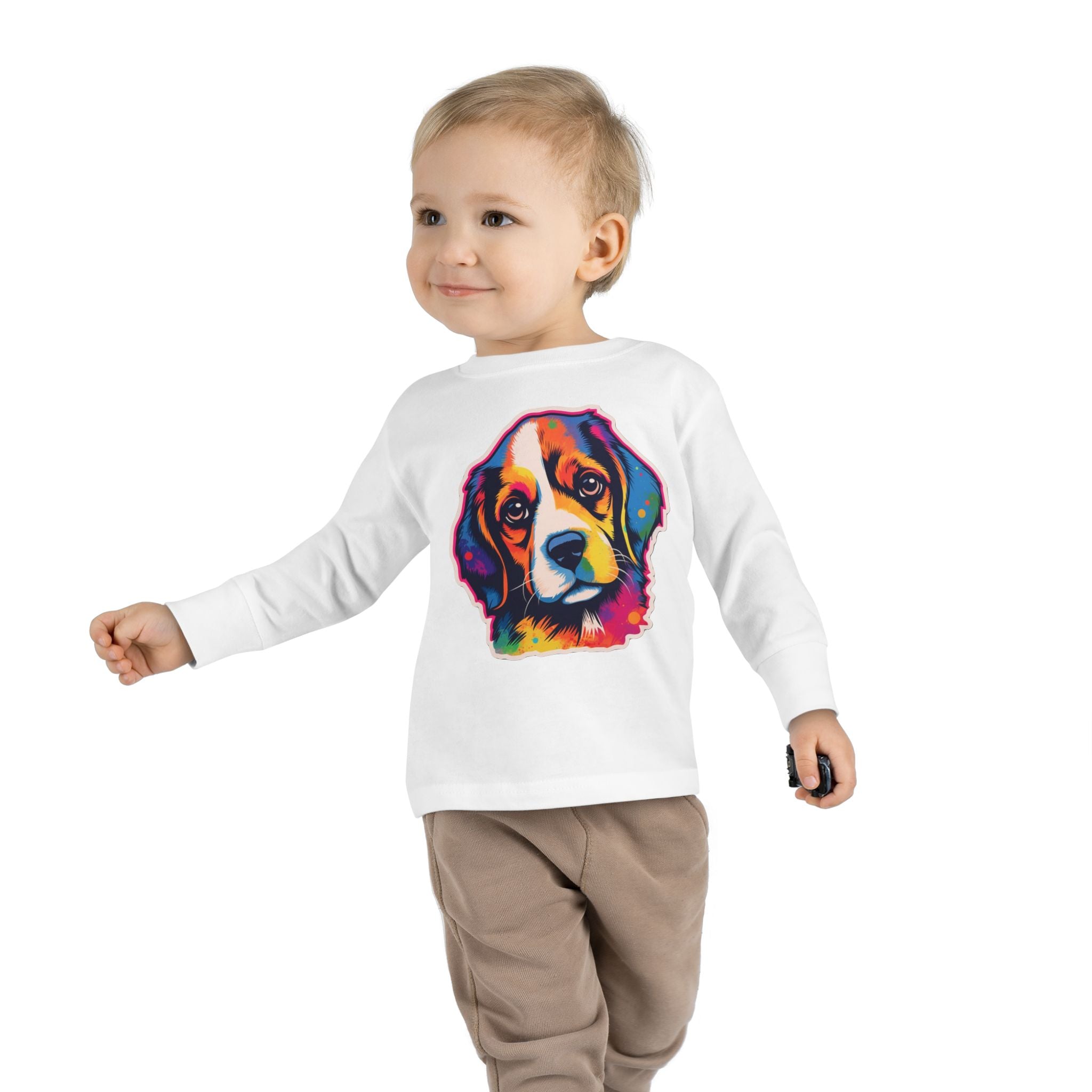 Toddler Long Sleeve Tee - Puppies 01