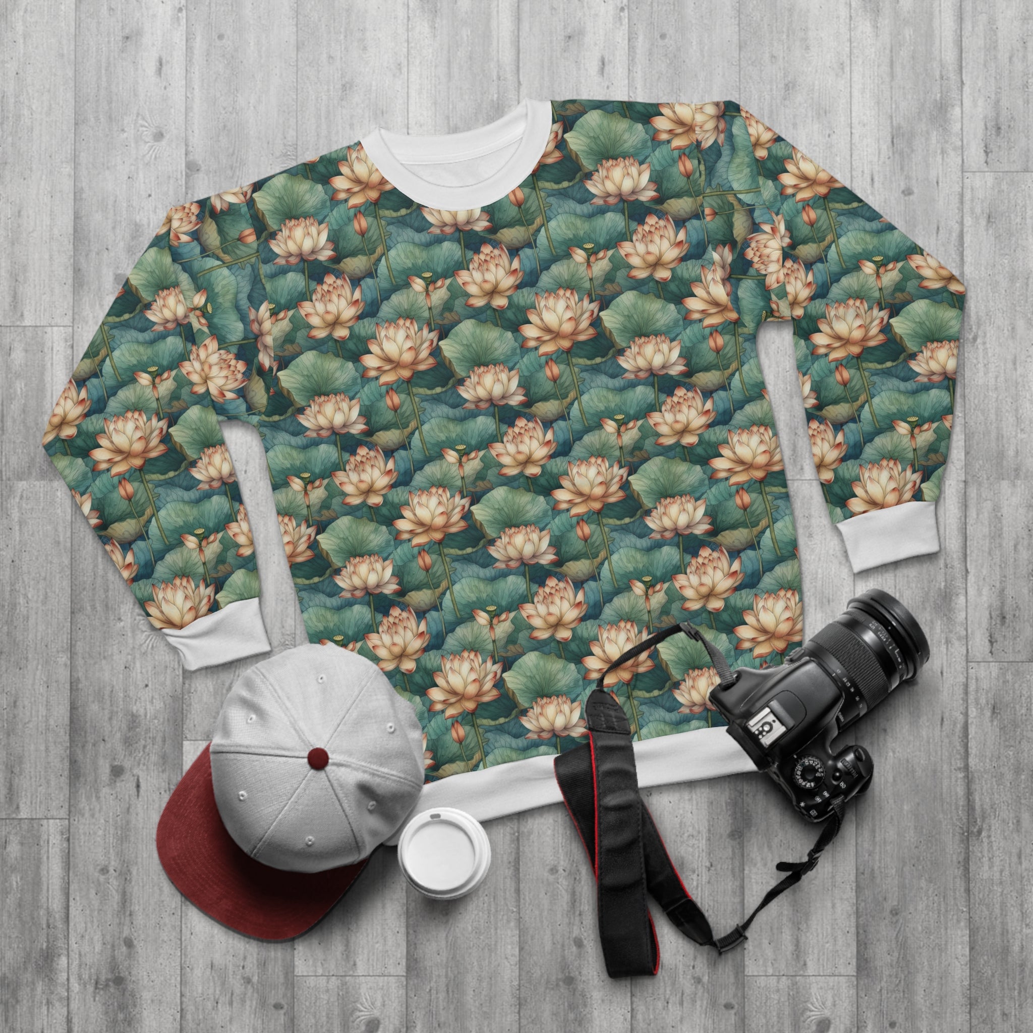 Unisex Sweatshirt (AOP) - Seamless Watercolor Designs 08