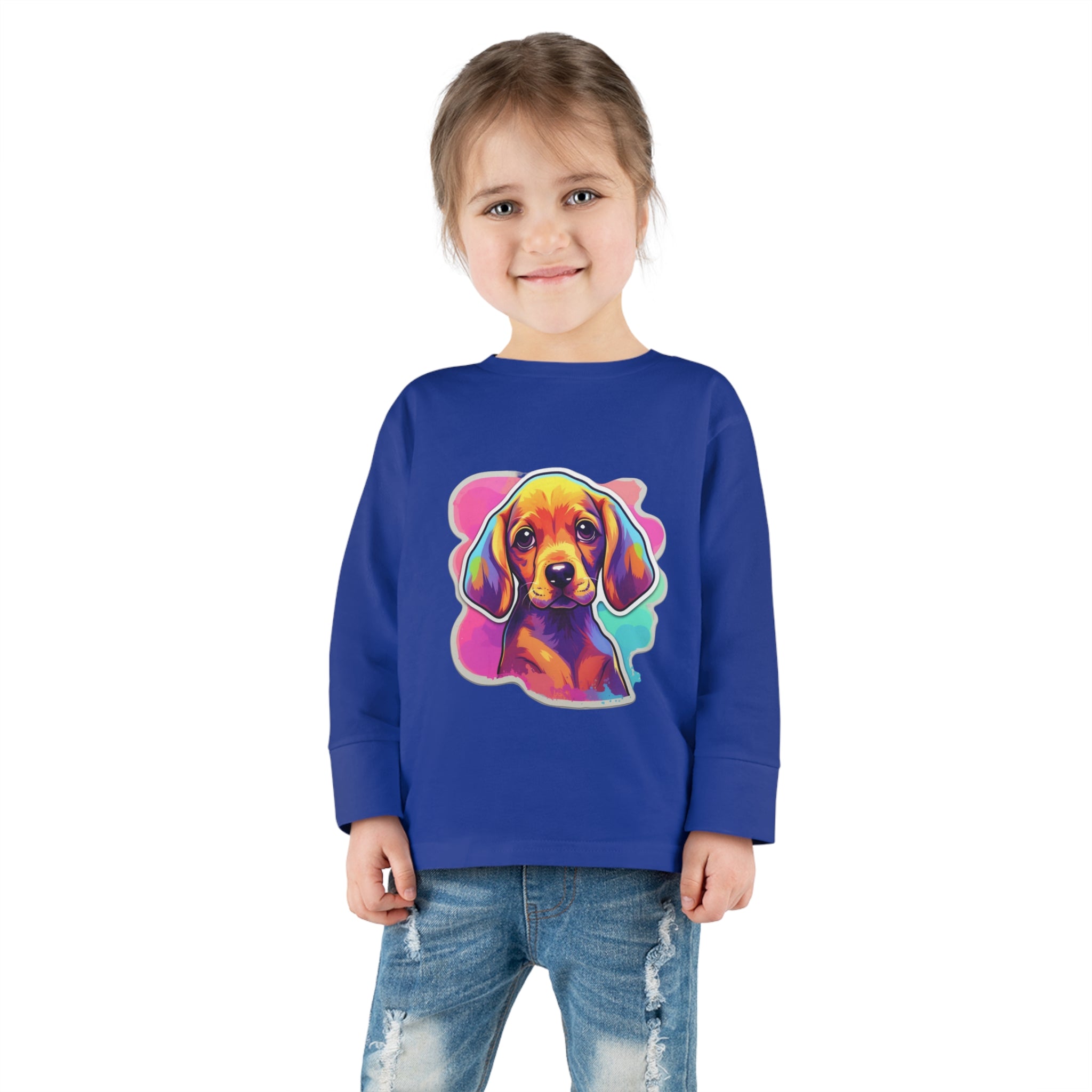 Toddler Long Sleeve Tee - Puppies 06
