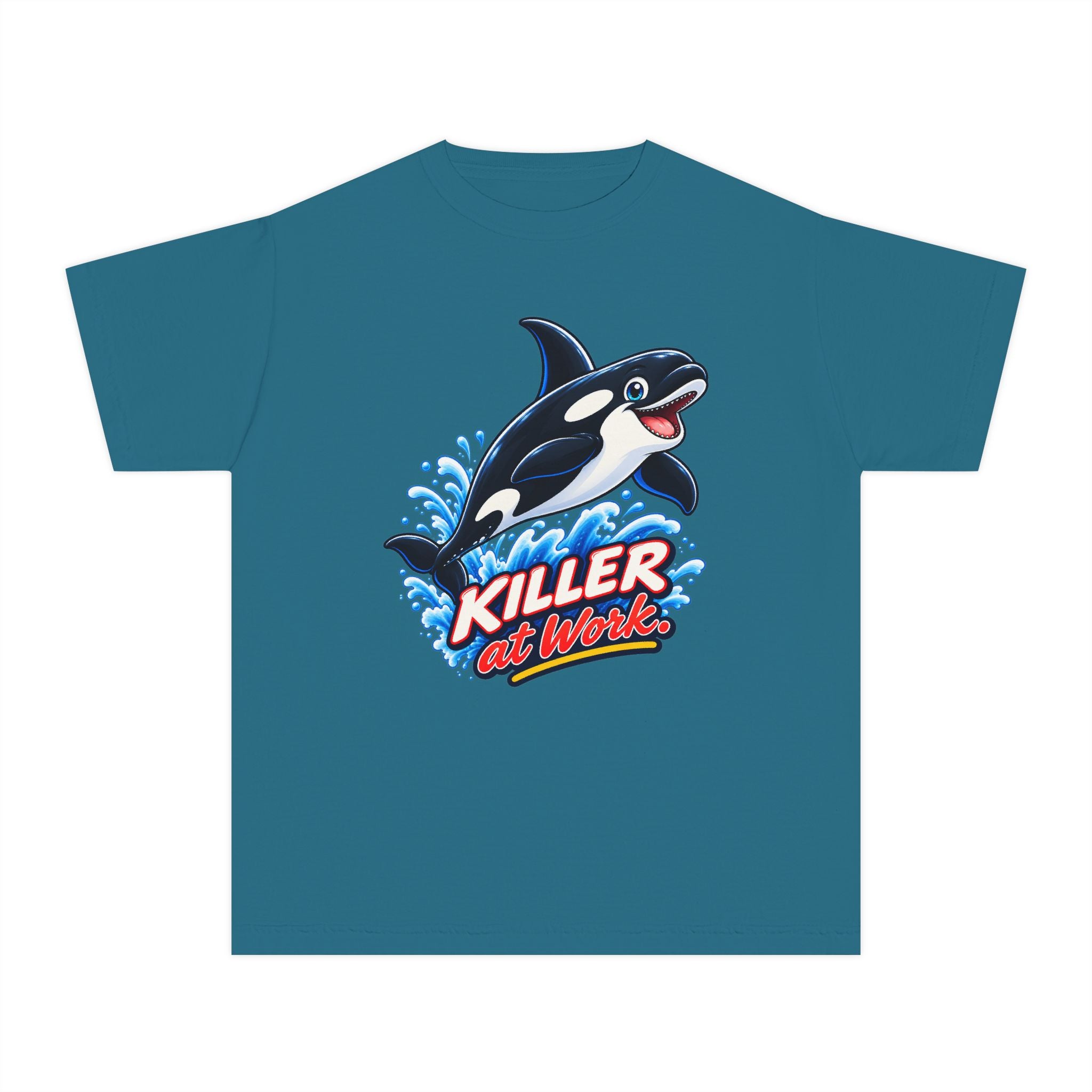 Youth Midweight Cotton Tee - Orca at Work