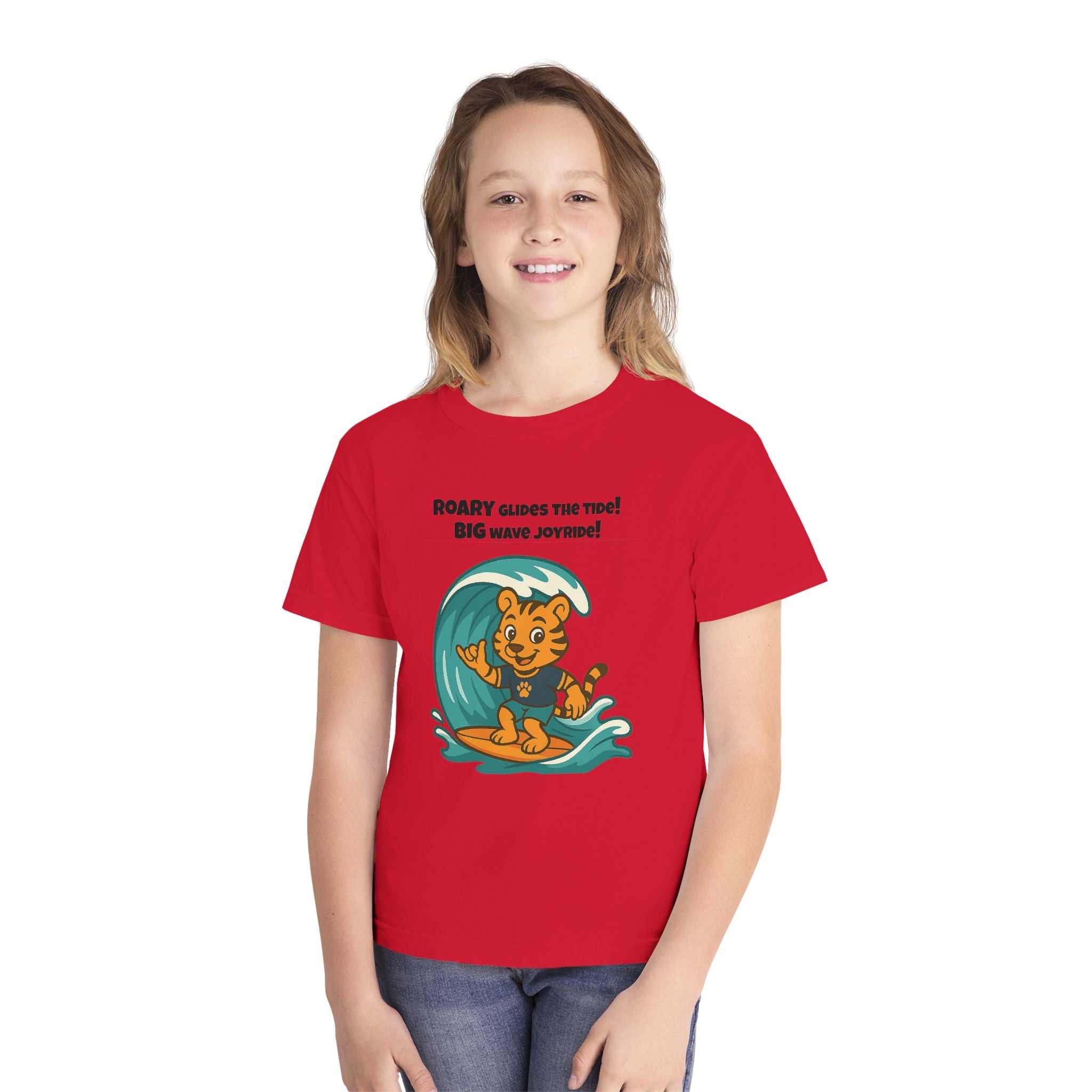 Youth Midweight Cotton Tee - Roary's Surf time
