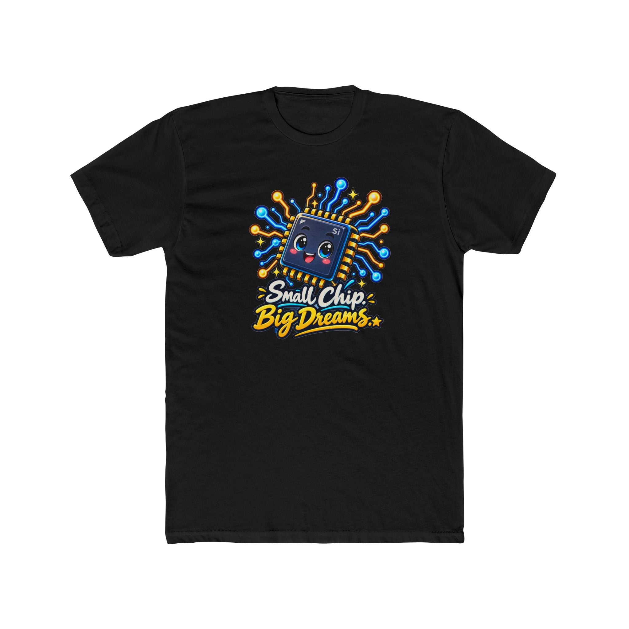 Men's Cotton Crew Tee - Science collection - Small Chip, Big Dreams