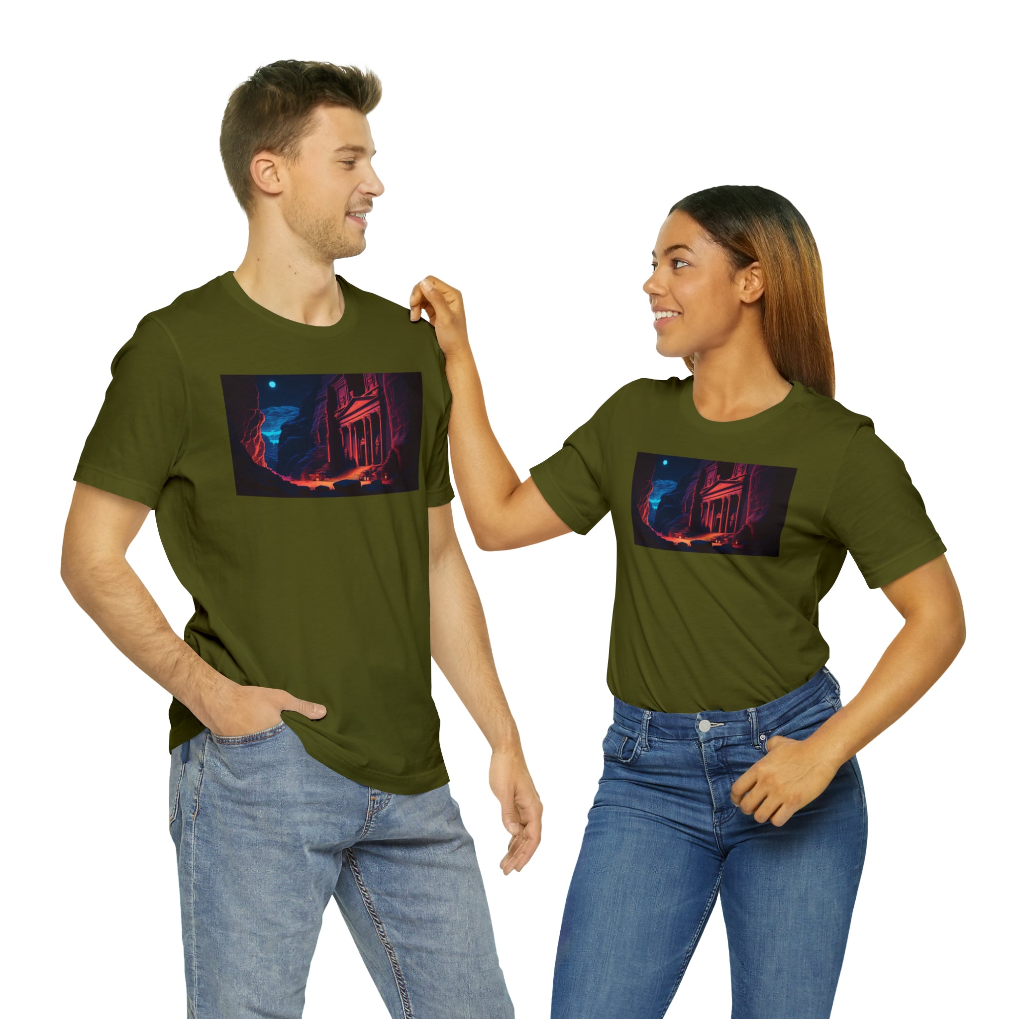 Unisex Jersey Short Sleeve Tee - Petra Caves, Jordan