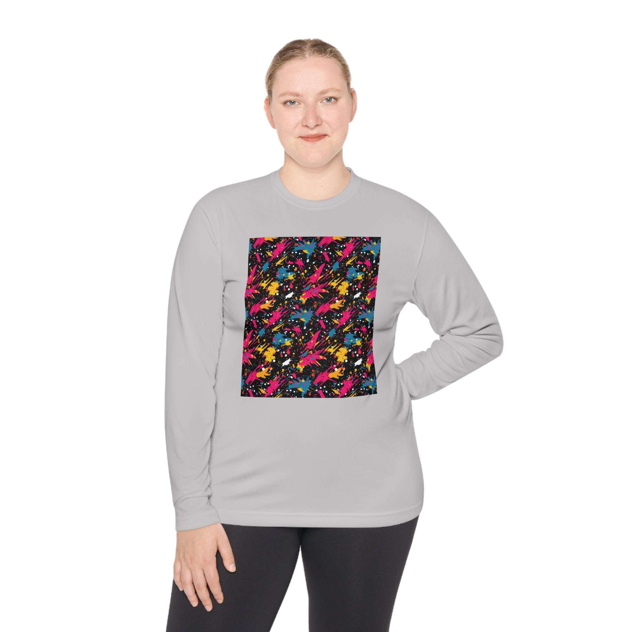 Unisex Lightweight Long Sleeve Tee (AOP) - Abstract Designs 10