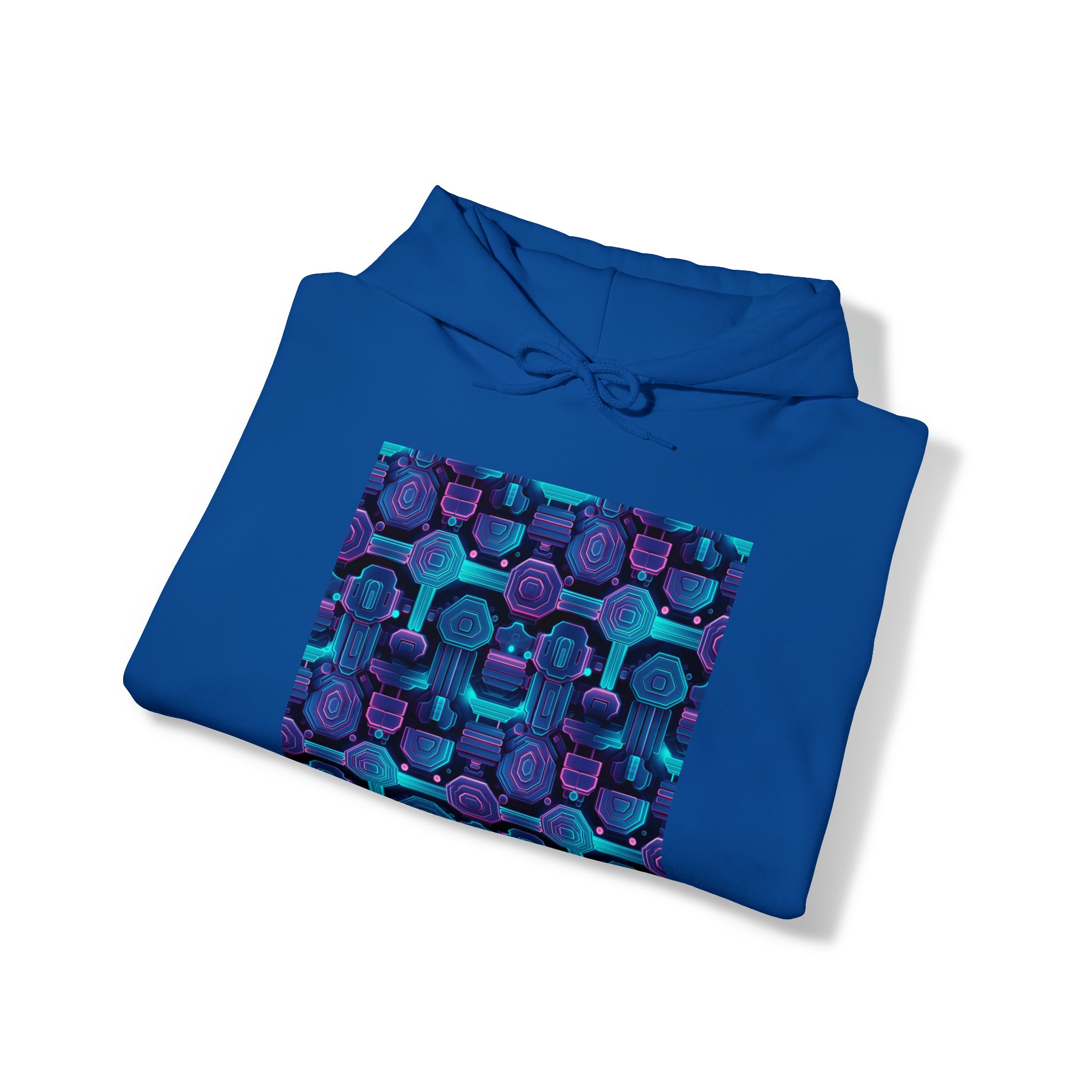 Unisex Heavy Blend™ Hooded Sweatshirt - Abstract Neon Designs 02