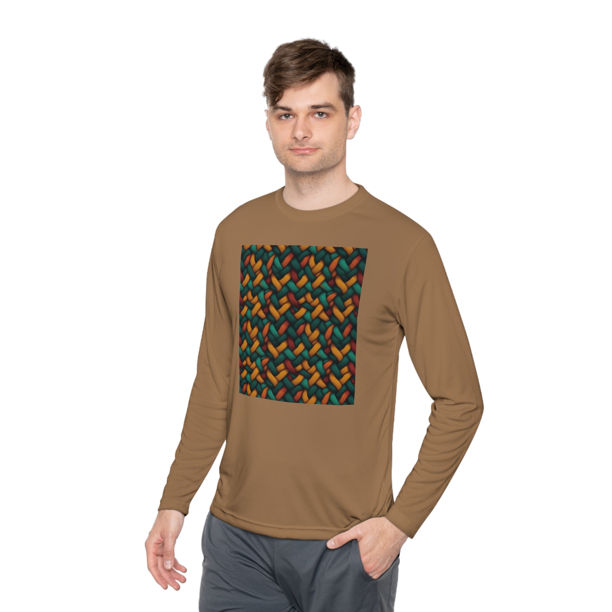 Unisex Lightweight Long Sleeve Tee (AOP) - Abstract Designs 12