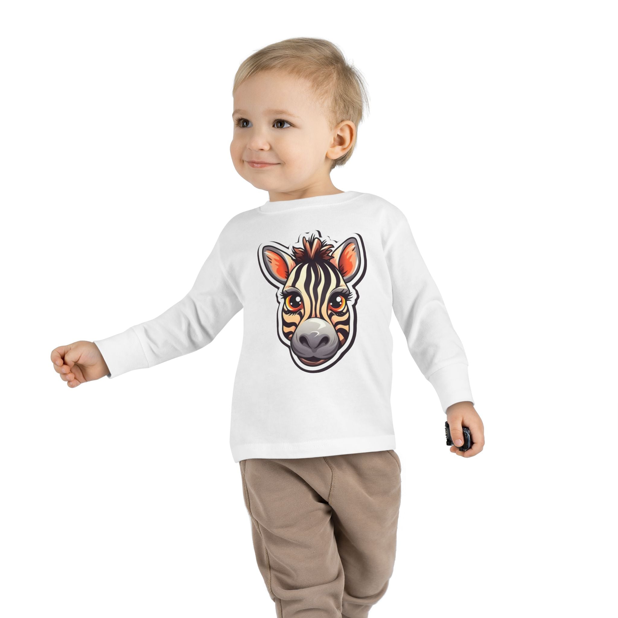 Toddler Long Sleeve Tee - Zebra Foal