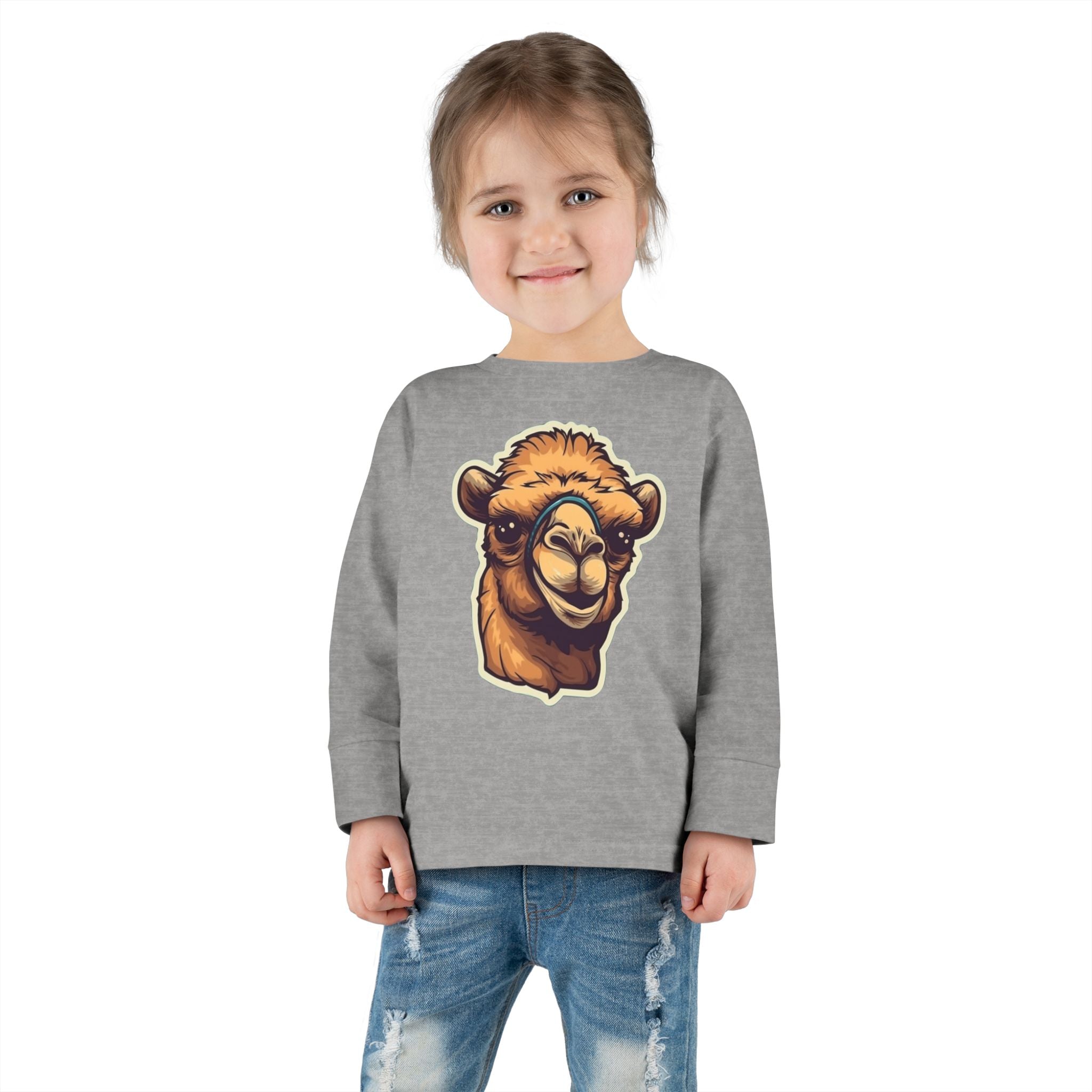Toddler Long Sleeve Tee - Camel Calf
