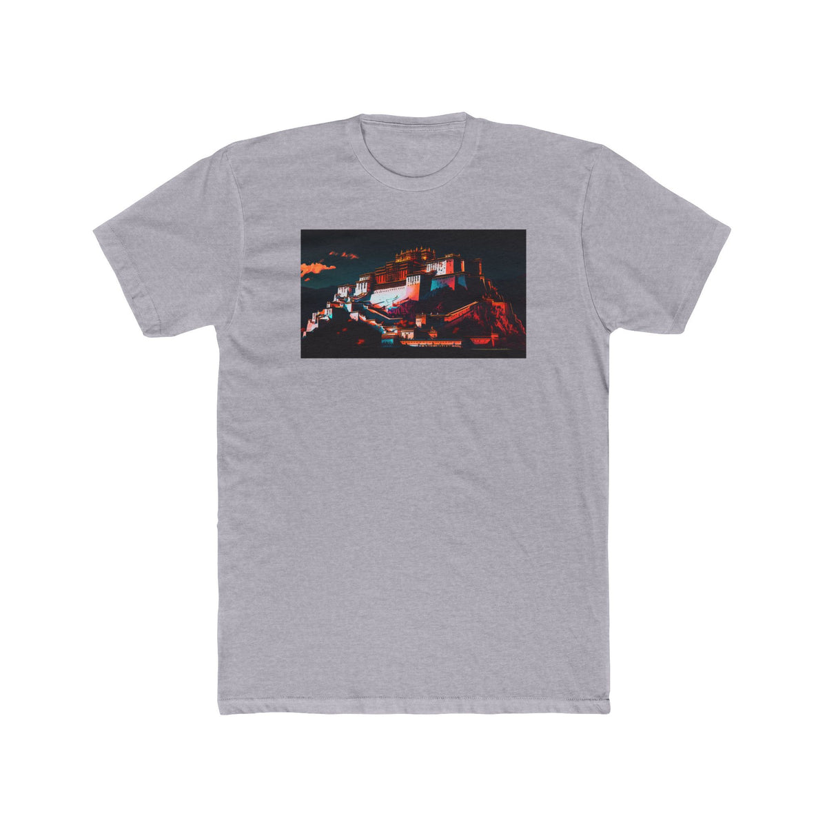 Potala Palace, a Elsewhere design, on a men's cotton crew tee